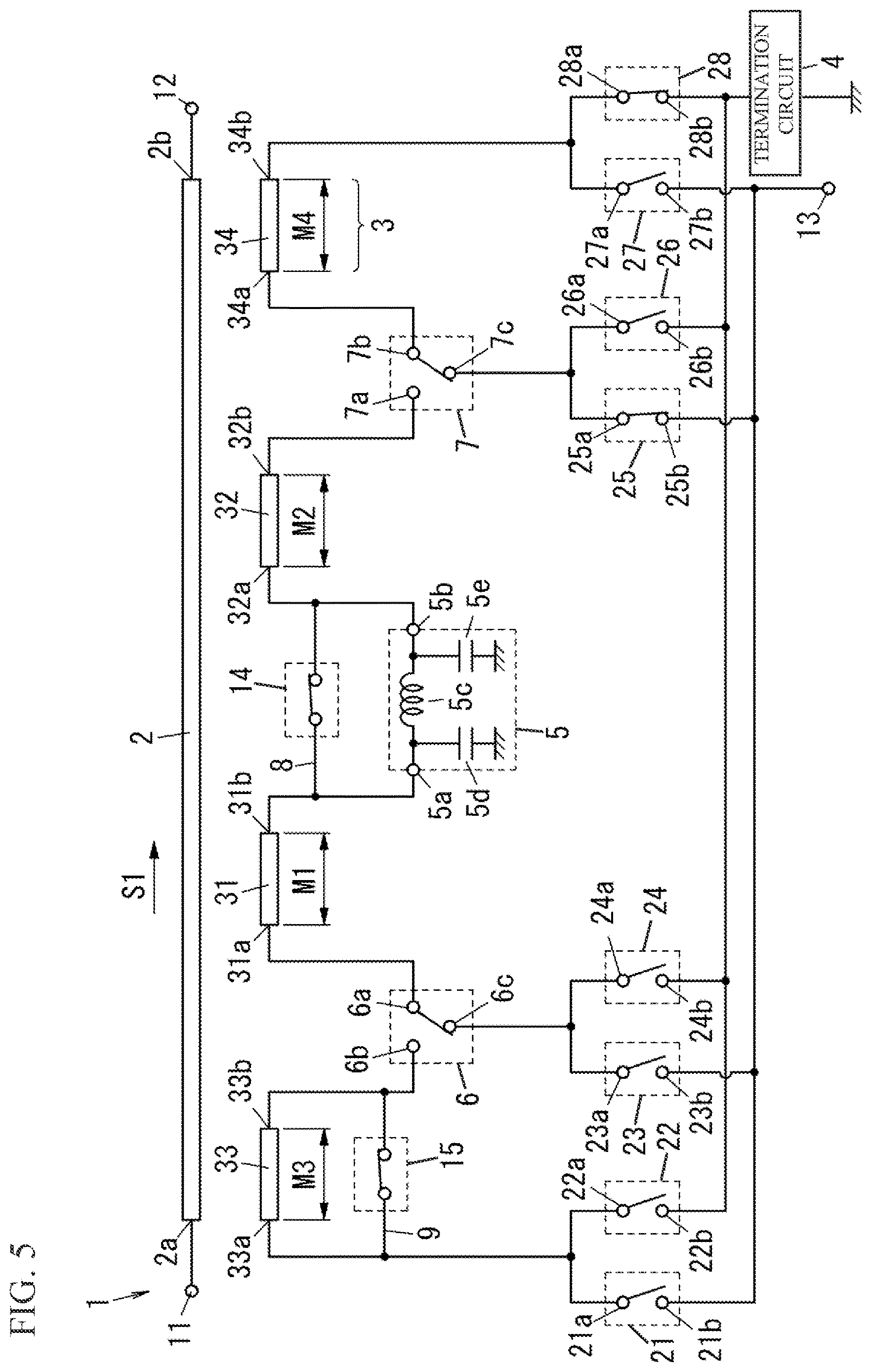Patent US12614831 Figure 5 – Directional coupler, high frequency module, and communication apparatus