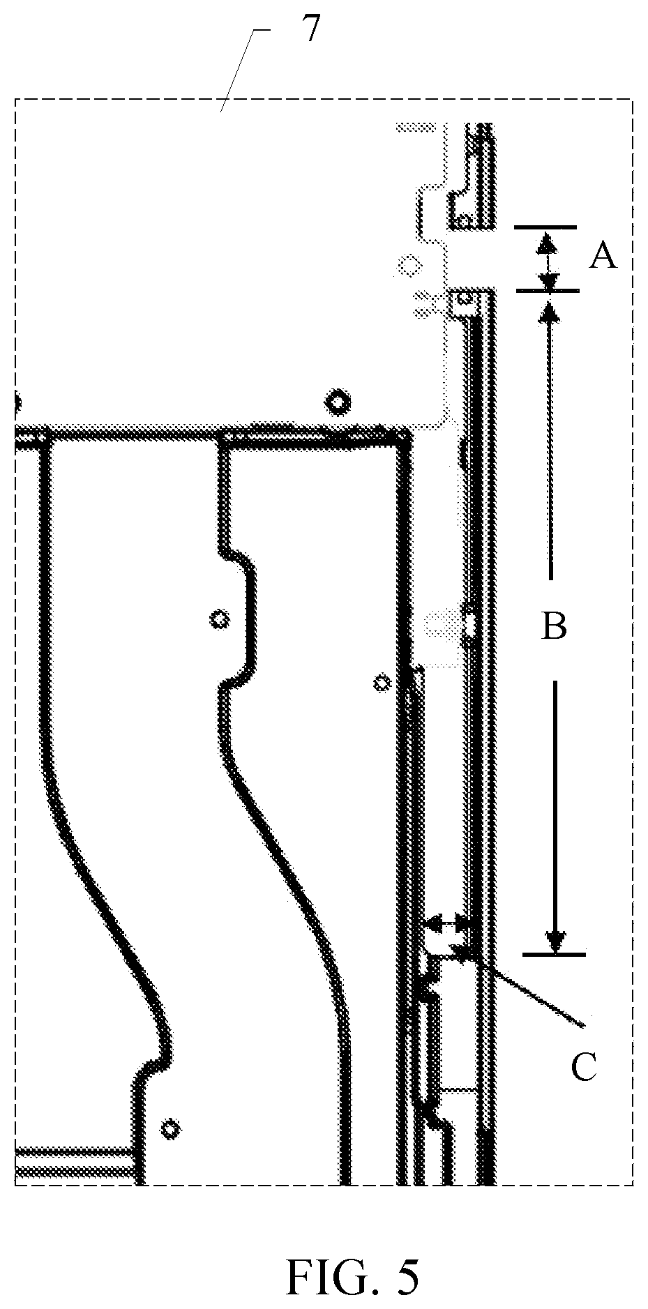 Patent US12614834 Figure 5 – Antenna structure and electronic device