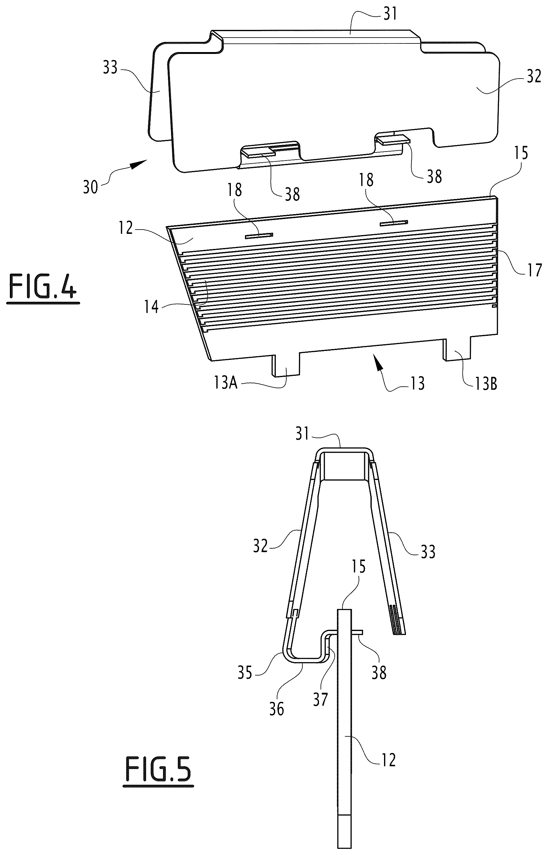 Patent US12614840 Figure 4 – Antenna for motor vehicles, and motor vehicle comprising such an antenna