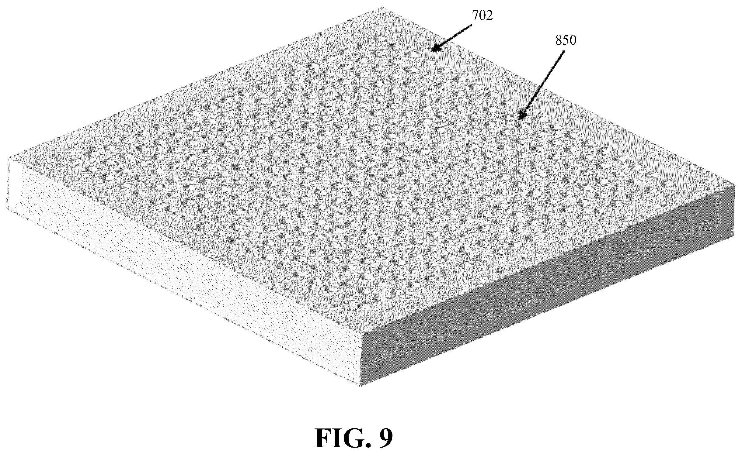 Patent US12614846 Figure 9 – Beam shaping in reflective metasurface utilizing mechanical linear actuators with temperature compensation