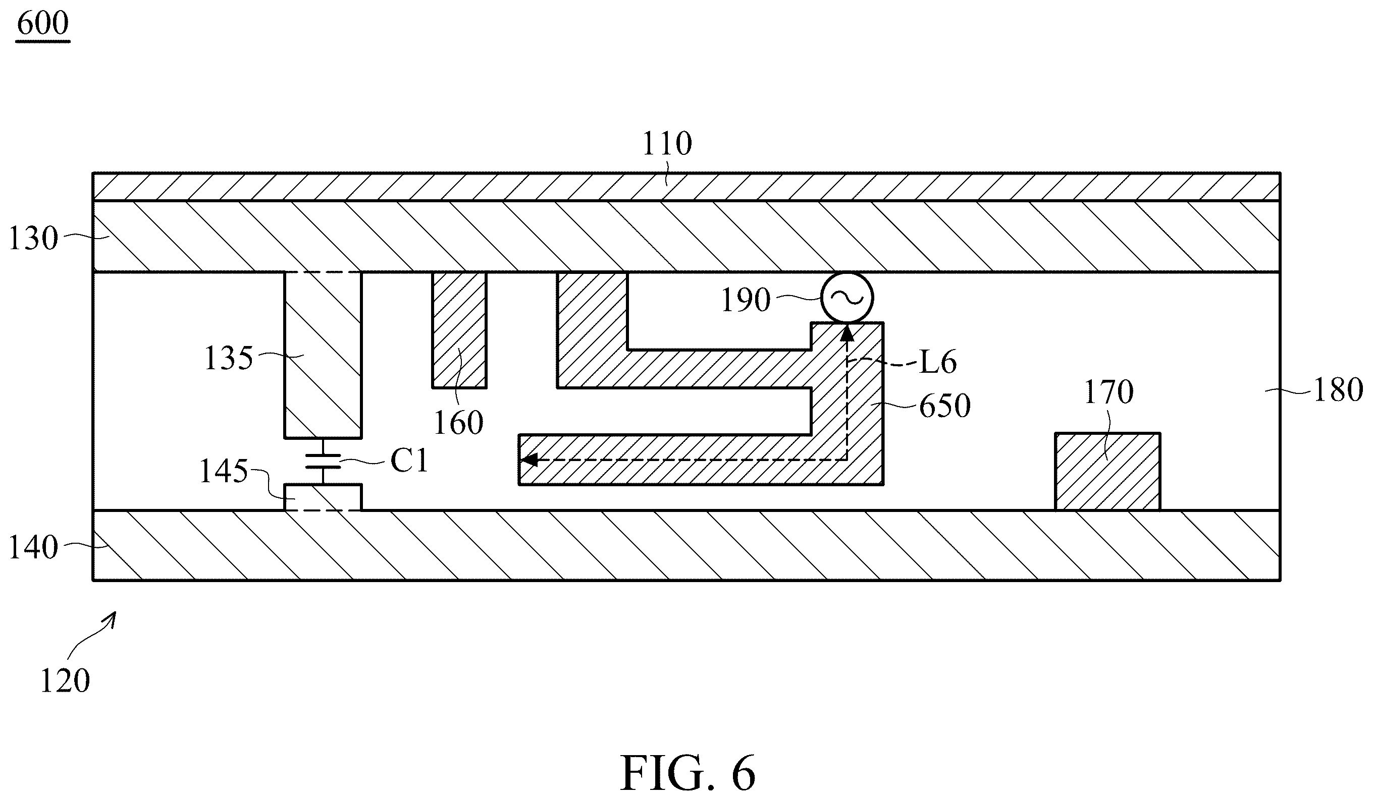 Patent US12614847 Figure 6 – Antenna structure and mobile device