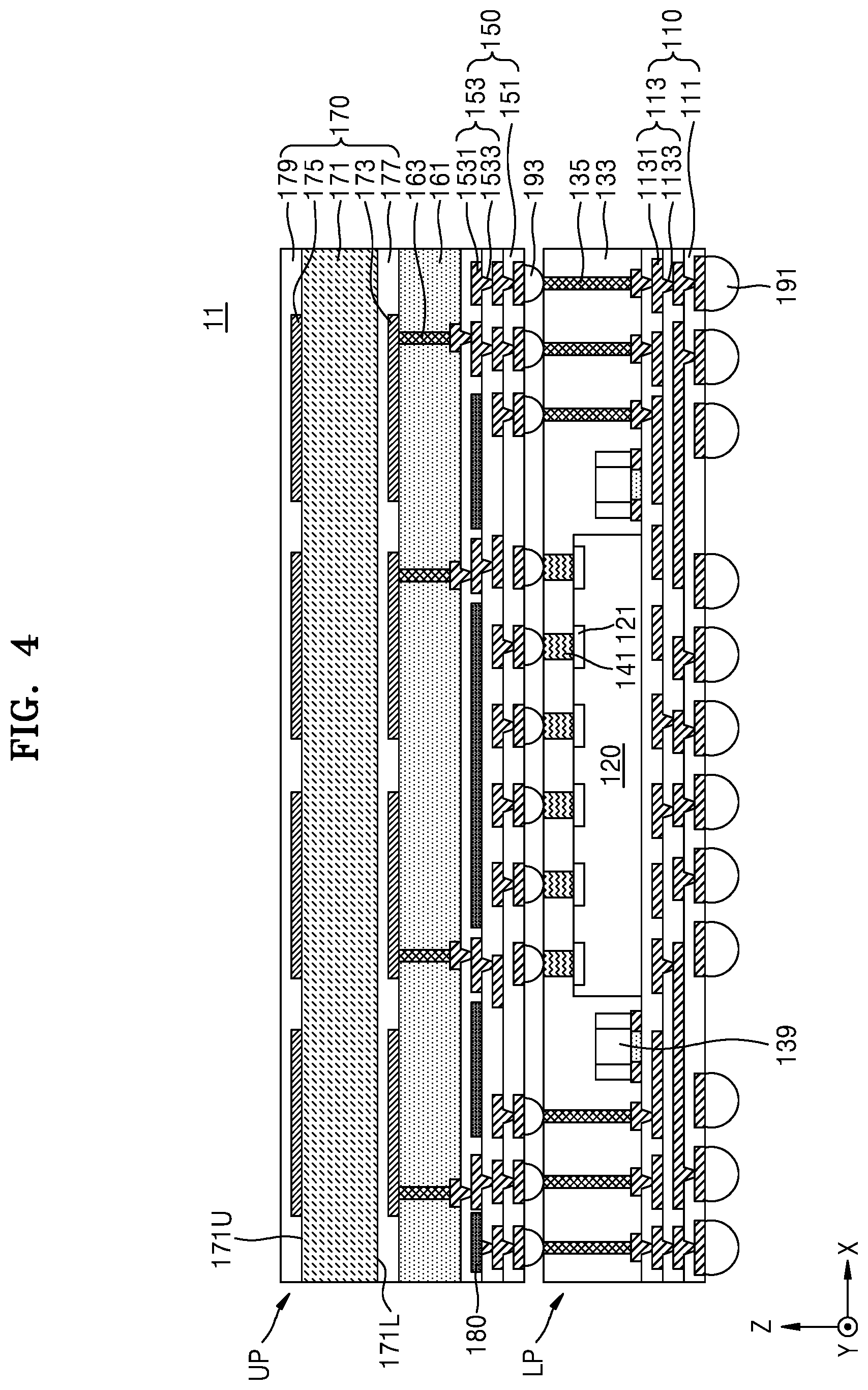 Patent US12614850 Figure 12 – Semiconductor package including antenna and method of manufacturing the semiconductor package