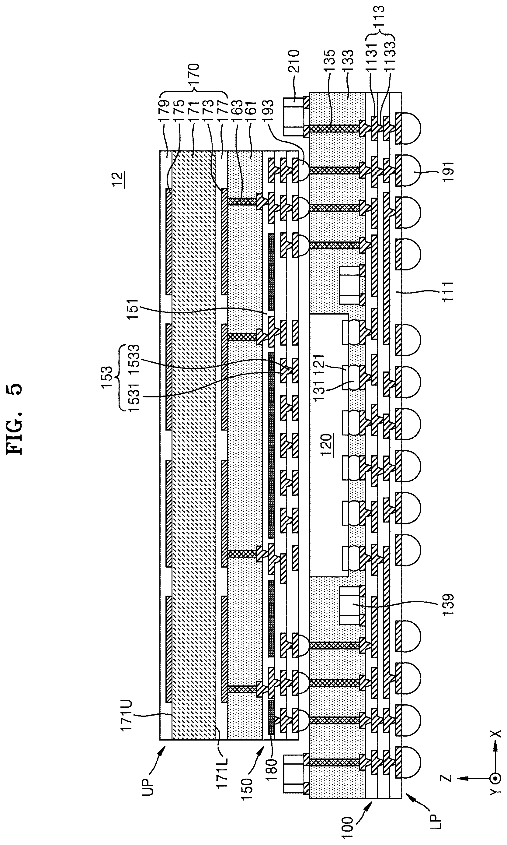Patent US12614850 Figure 13 – Semiconductor package including antenna and method of manufacturing the semiconductor package