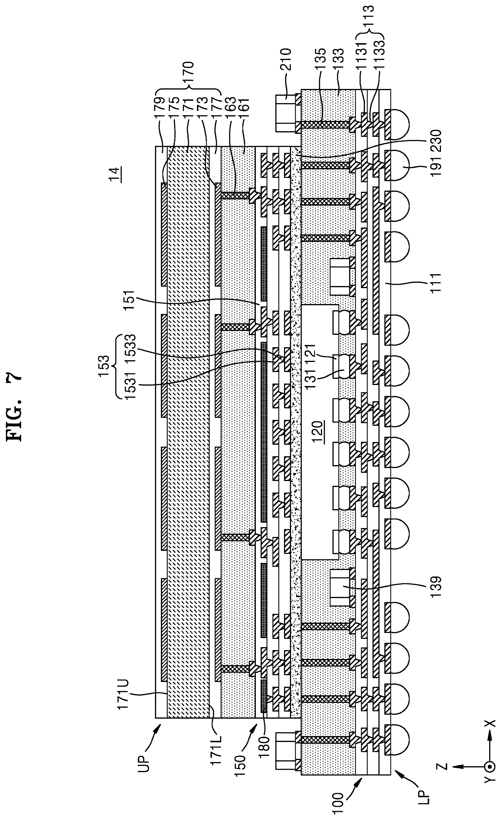 Patent US12614850 Figure 15 – Semiconductor package including antenna and method of manufacturing the semiconductor package