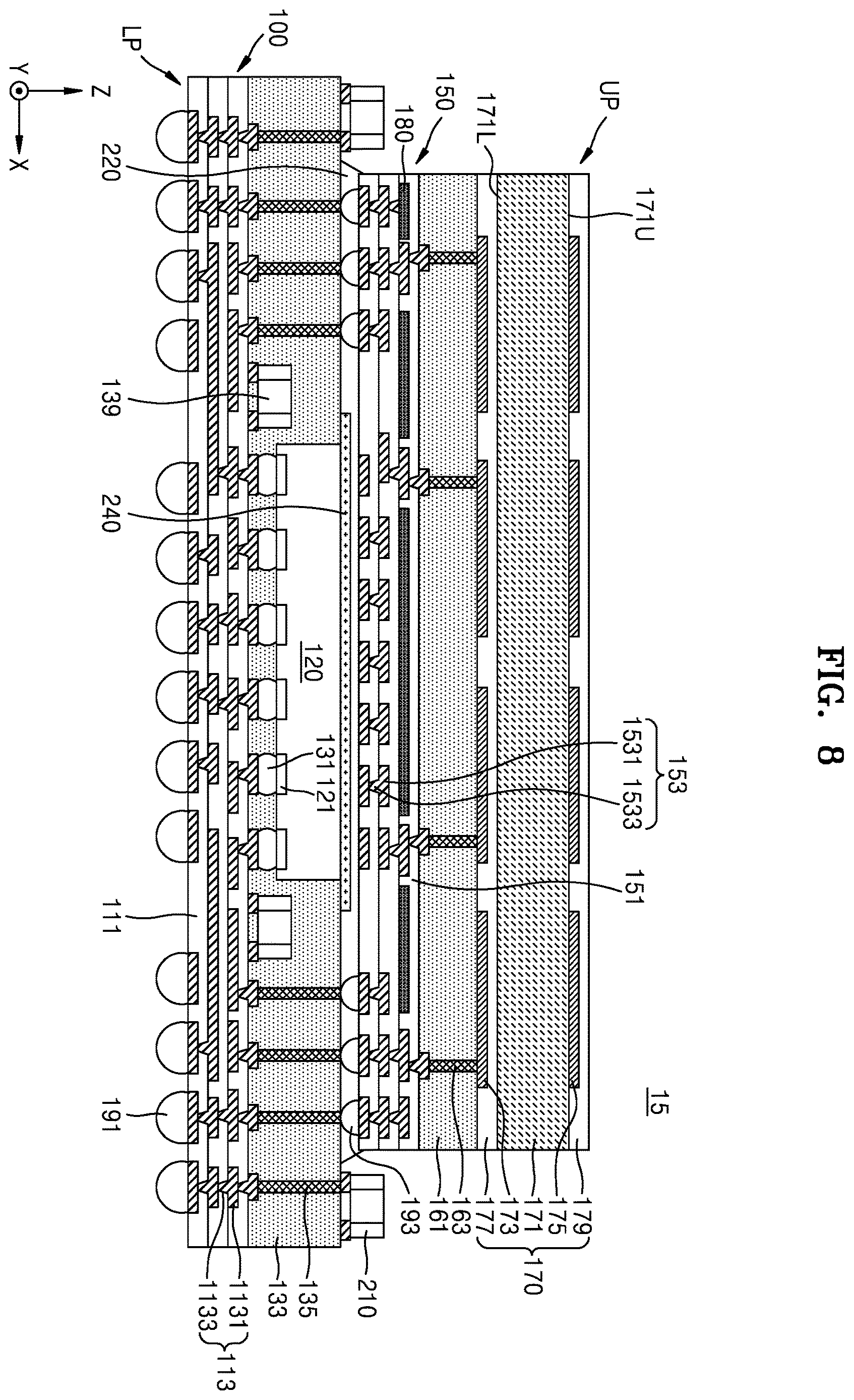 Patent US12614850 Figure 16 – Semiconductor package including antenna and method of manufacturing the semiconductor package