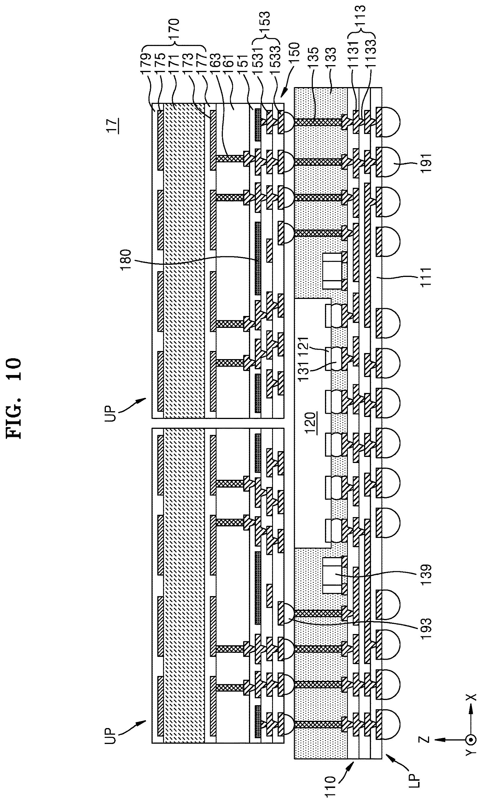 Patent US12614850 Figure 18 – Semiconductor package including antenna and method of manufacturing the semiconductor package