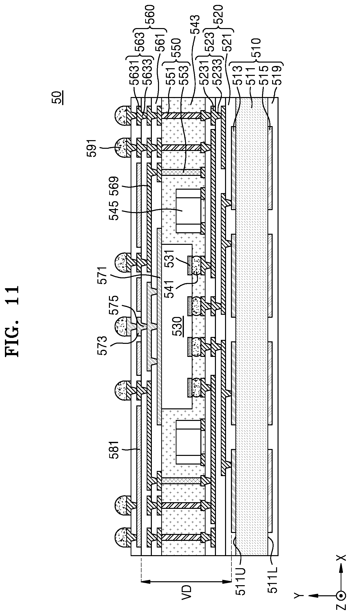 Patent US12614850 Figure 19 – Semiconductor package including antenna and method of manufacturing the semiconductor package