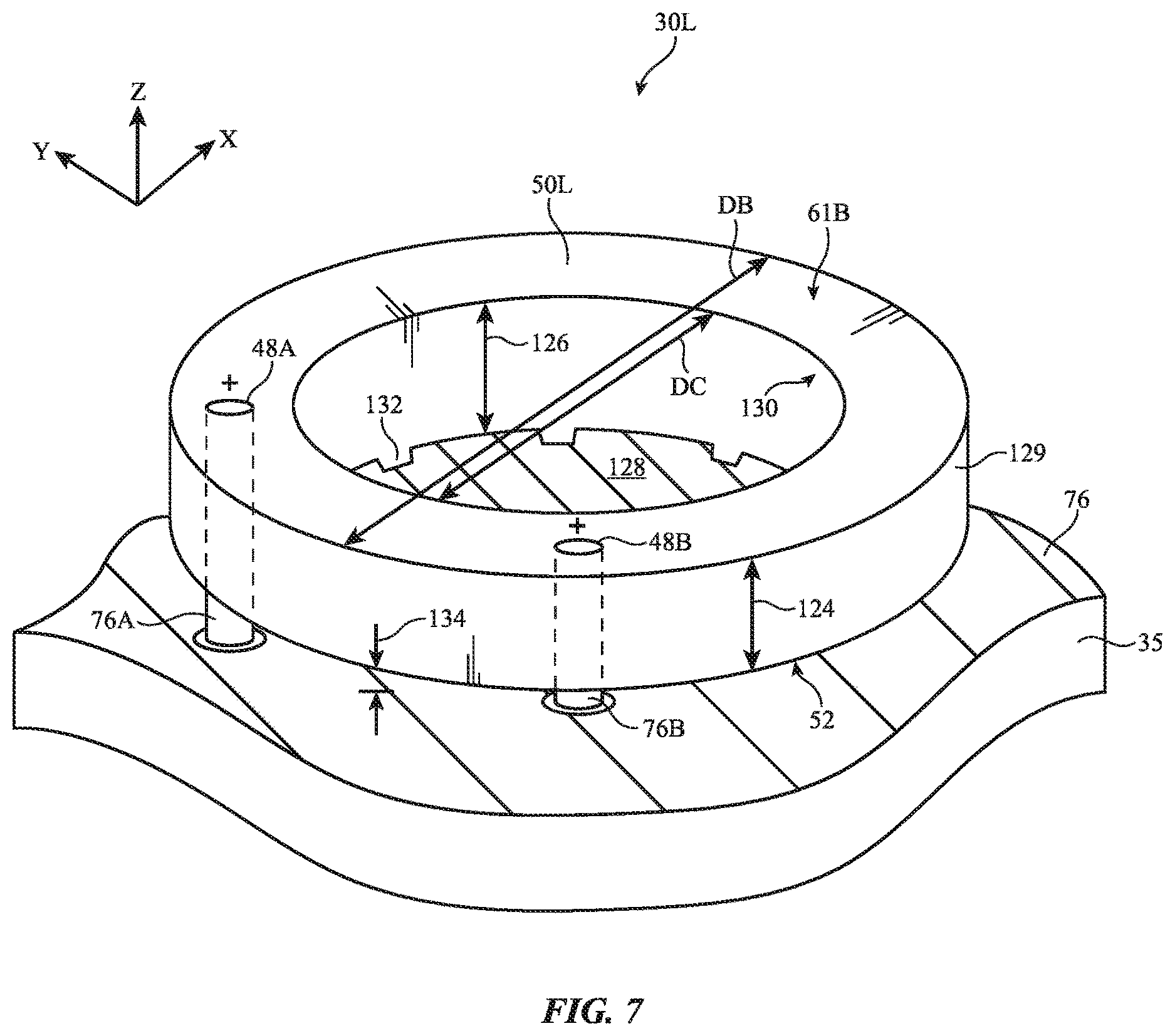 Patent US12614852 Figure 7 – Communication terminal with interwoven and free-standing antenna radiators