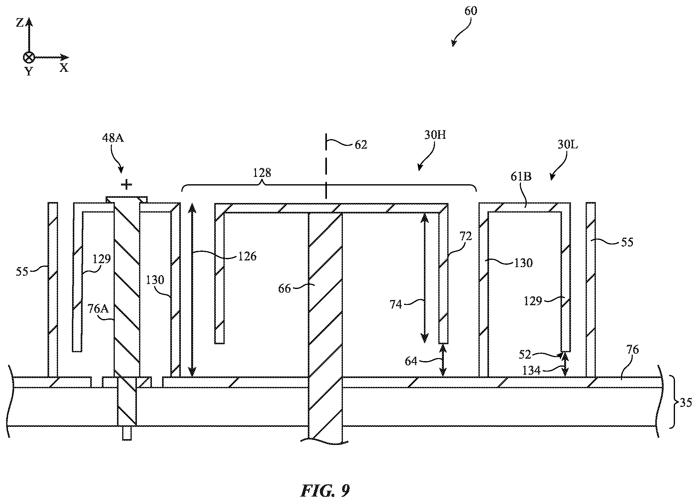 Patent US12614852 Figure 9 – Communication terminal with interwoven and free-standing antenna radiators