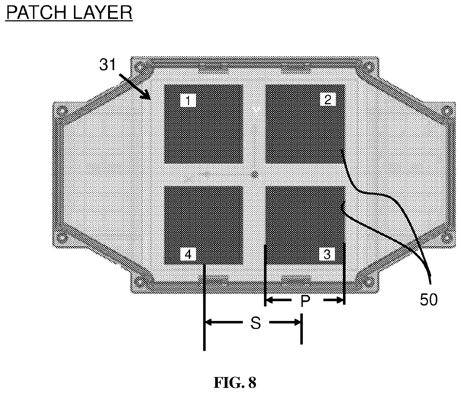 Patent US12614860 Figure 8 – Freight container side-mounted antenna