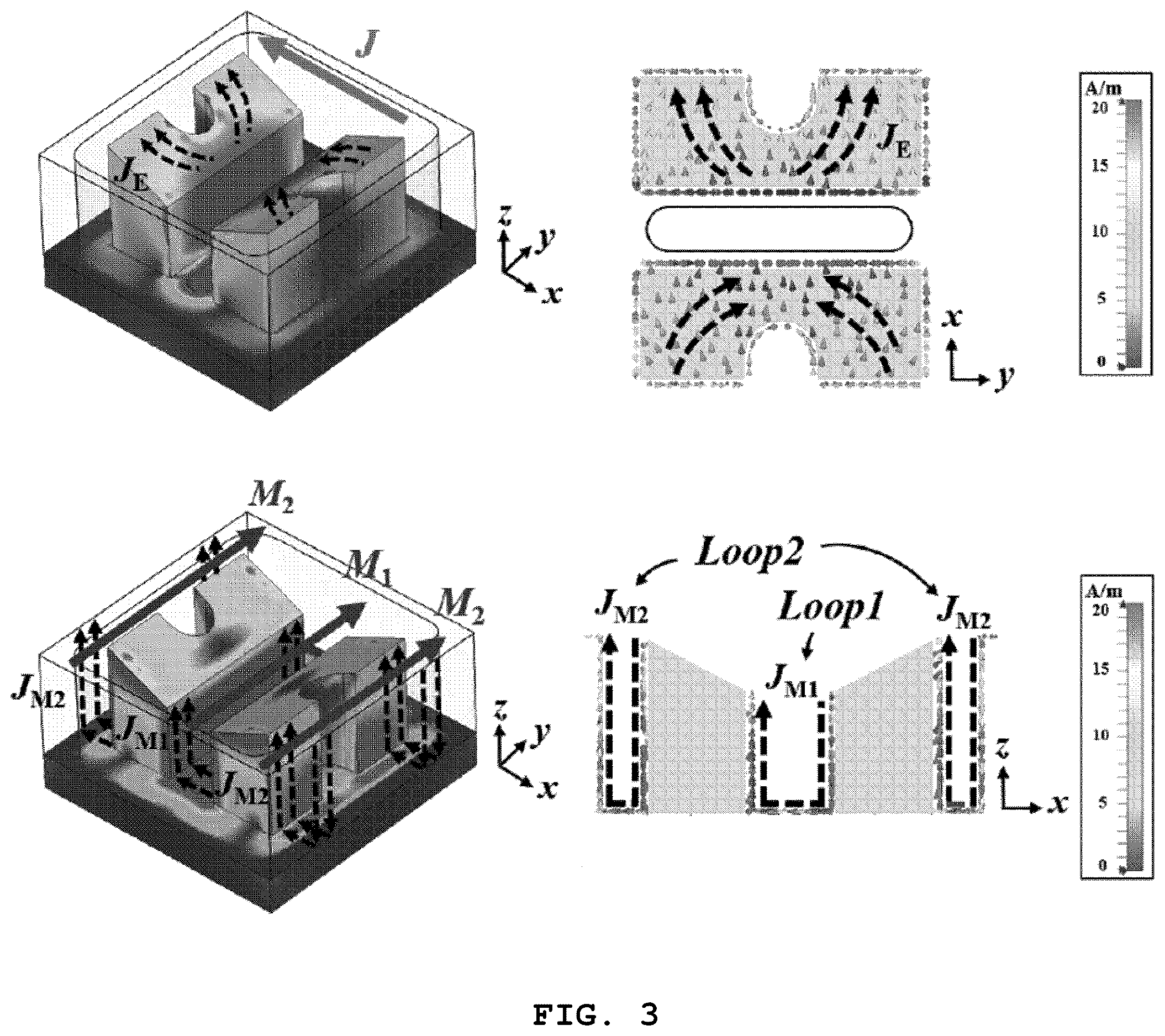 Patent US12614861 Figure 4 – Structure of magneto-electric dipole array antenna with inclined bridge structure