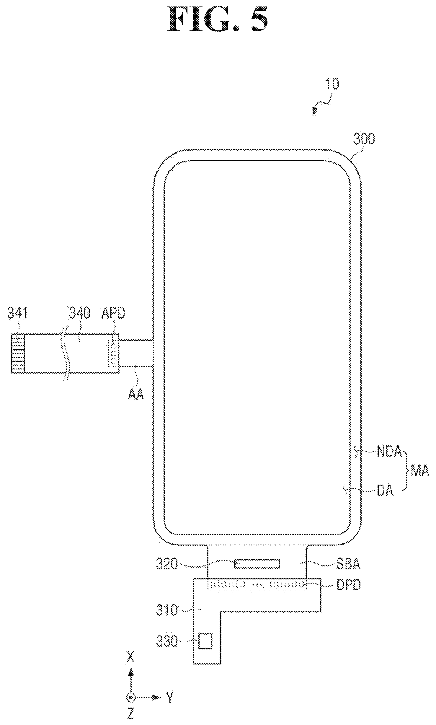Patent US12614863 Figure 5 – Display panel and a display device including the same