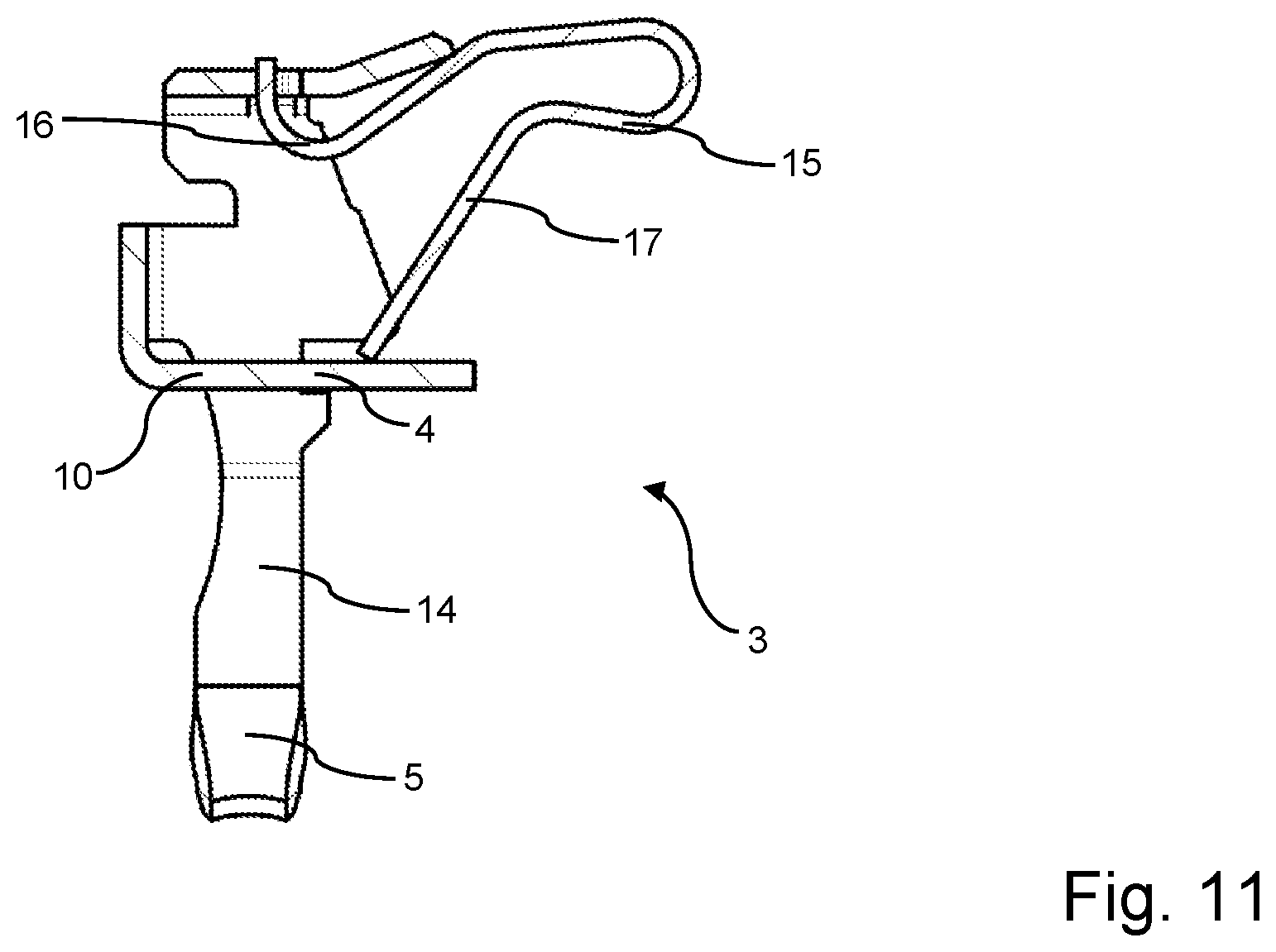 Patent US12614865 Figure 6 – Plug connector and insulating housing for a plug connector