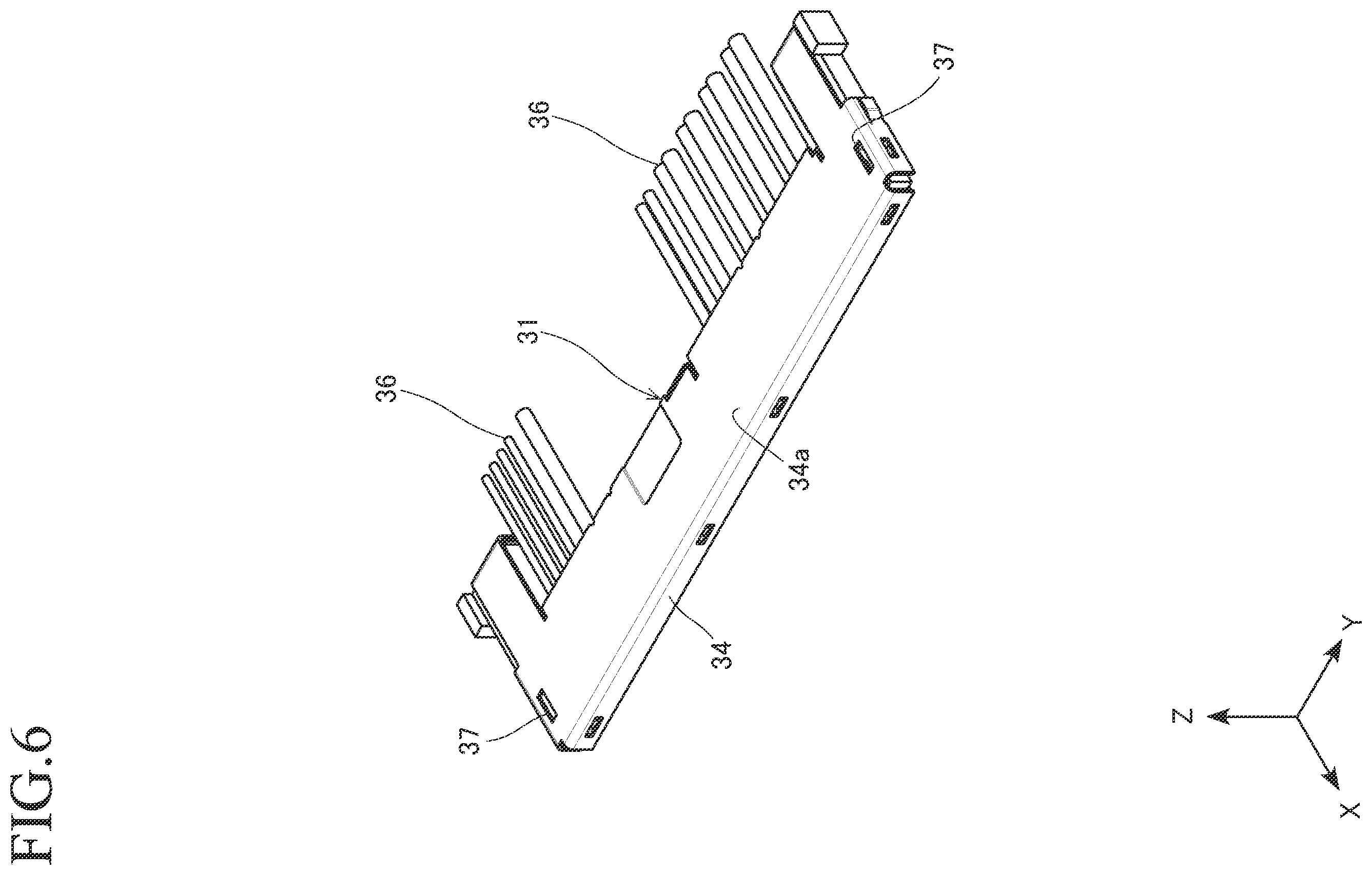 Patent US12614866 Figure 6 – Connector with substrate