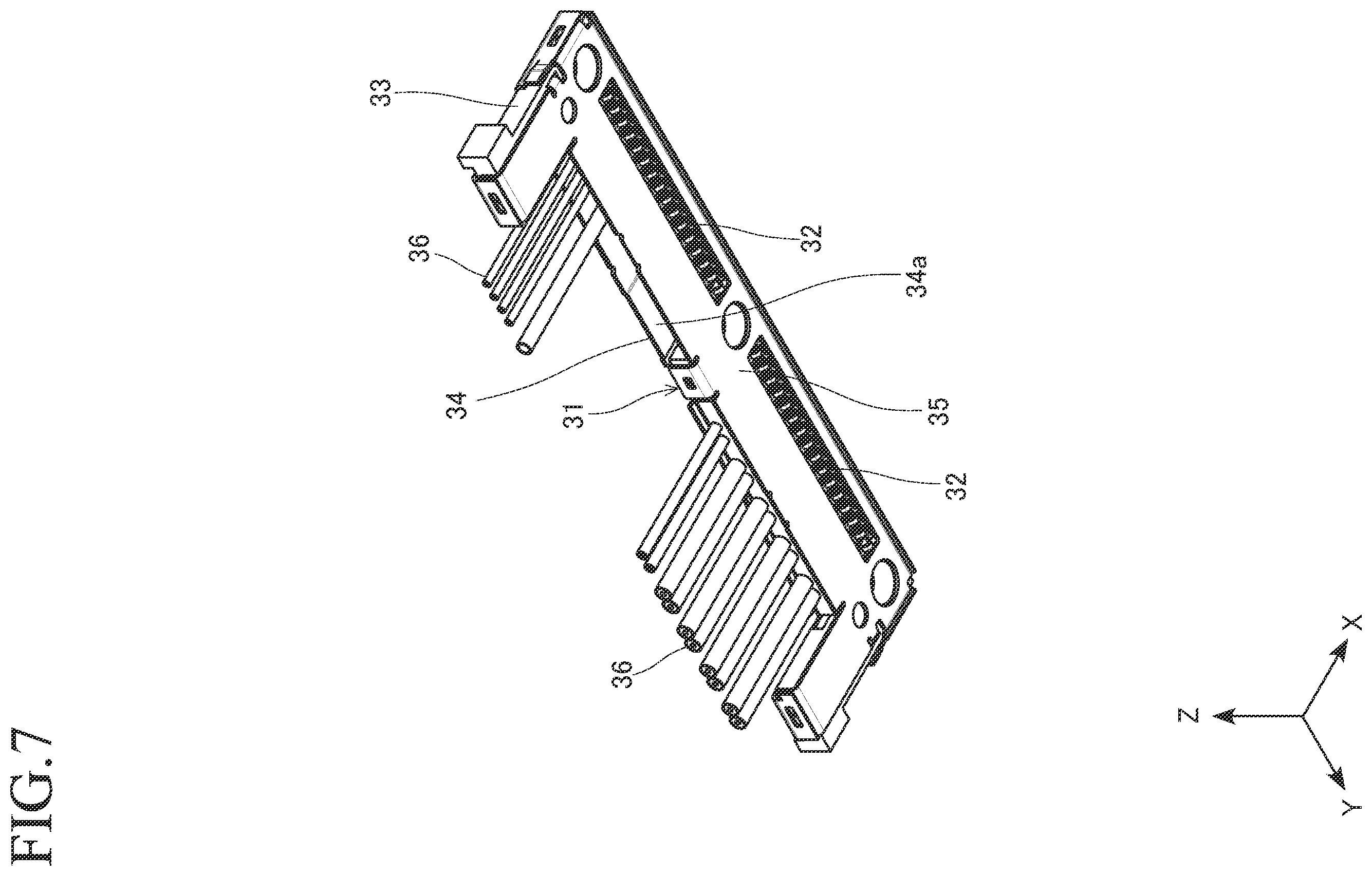 Patent US12614866 Figure 7 – Connector with substrate