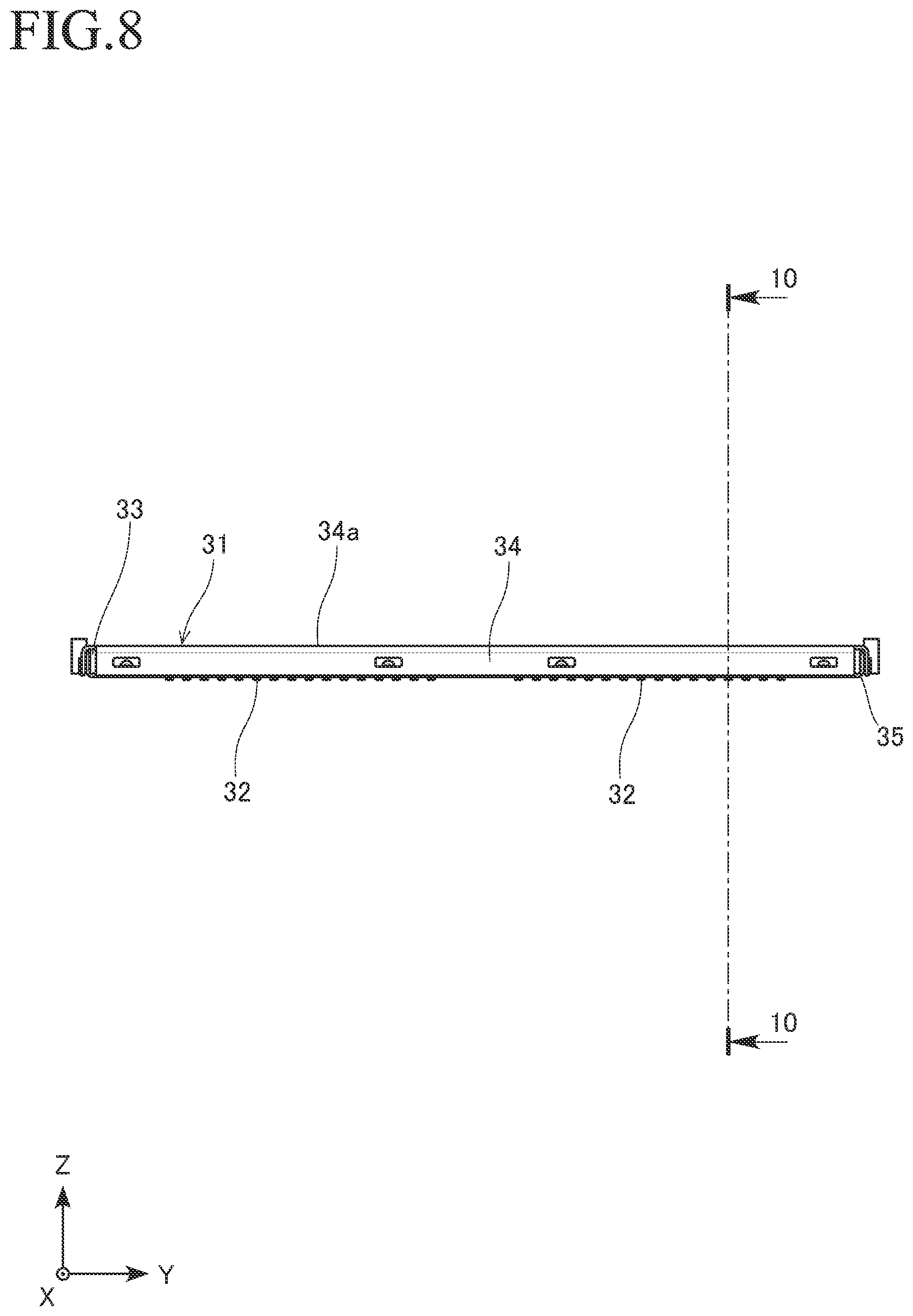 Patent US12614866 Figure 8 – Connector with substrate