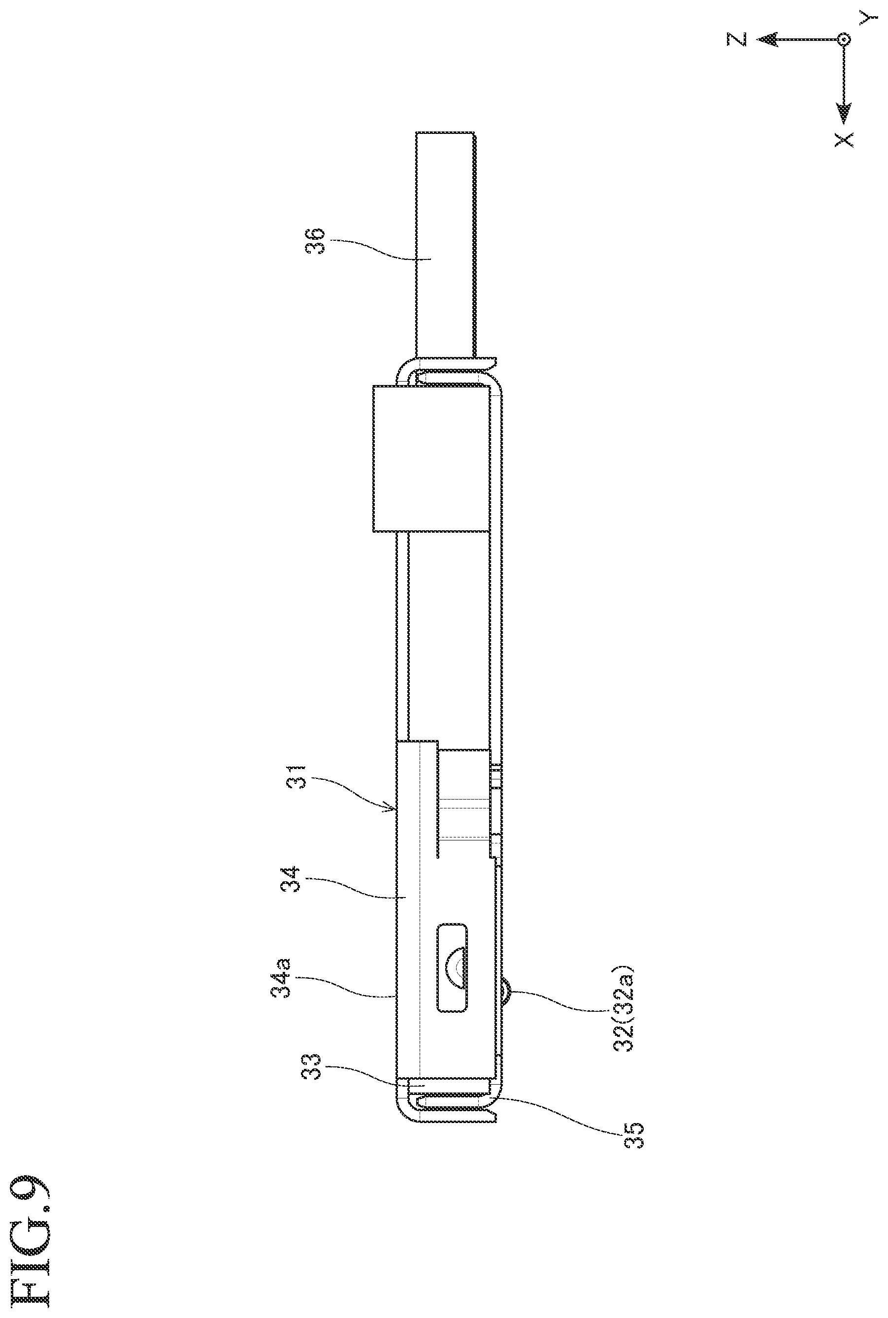 Patent US12614866 Figure 9 – Connector with substrate