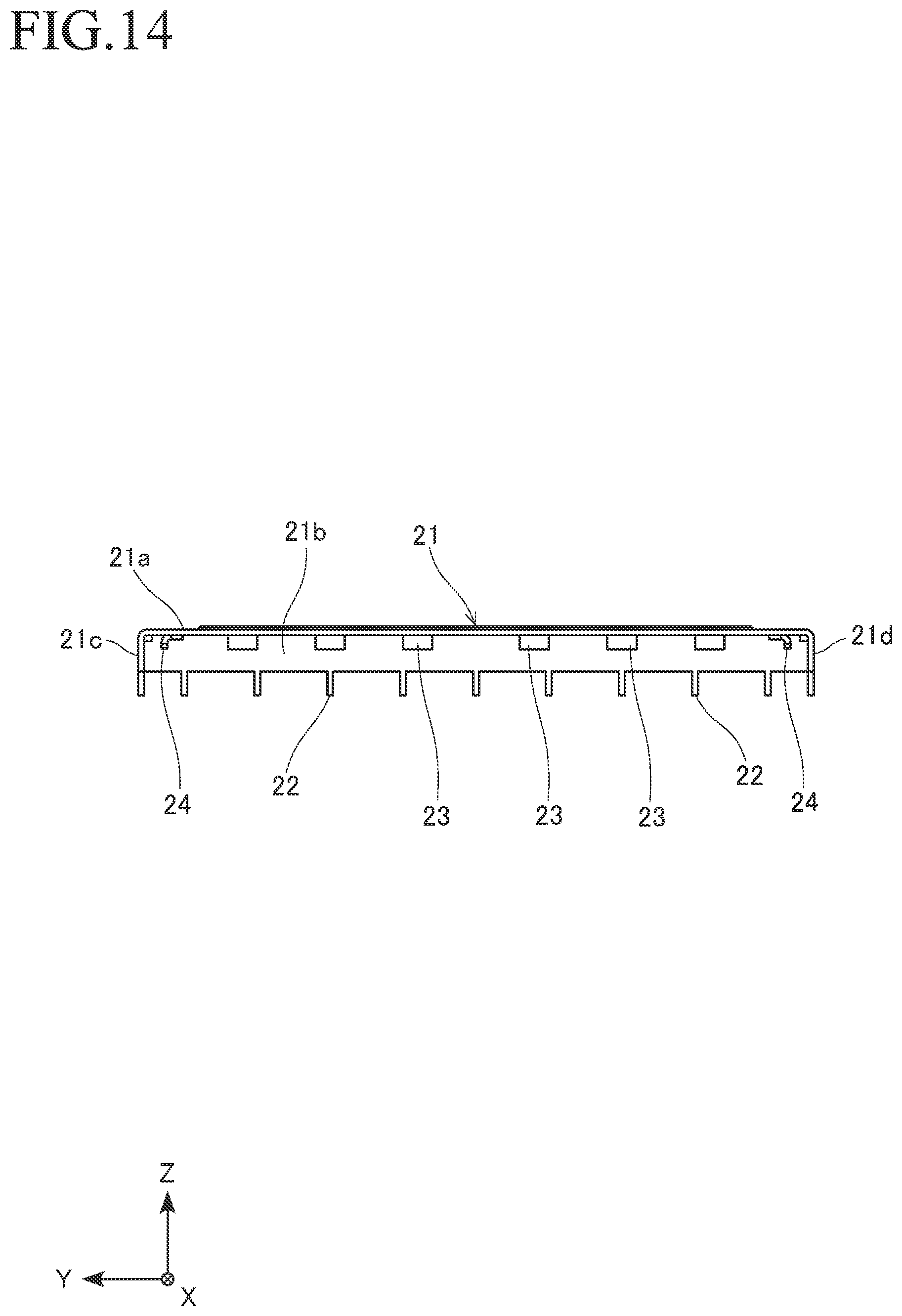 Patent US12614866 Figure 14 – Connector with substrate