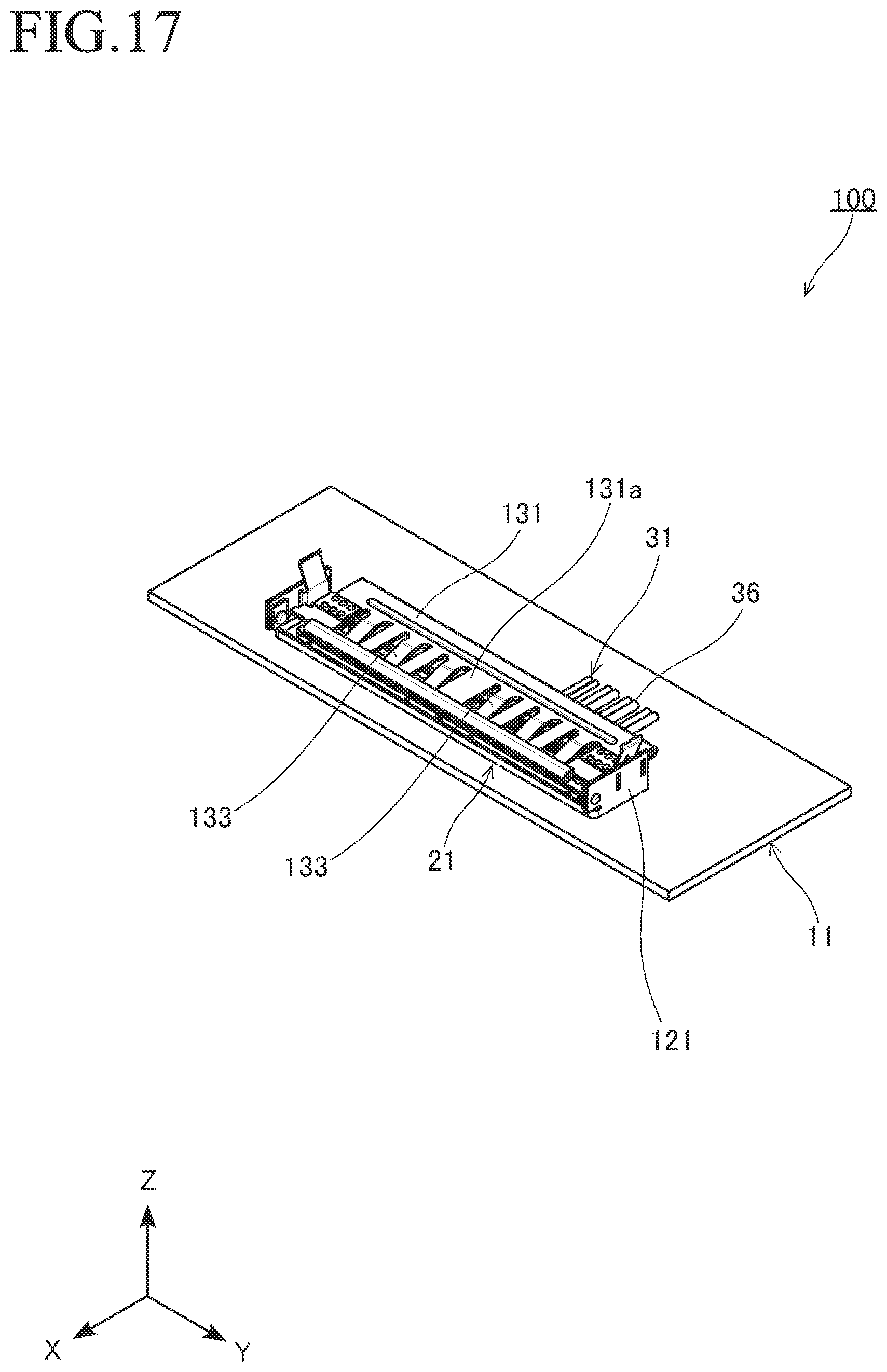 Patent US12614866 Figure 17 – Connector with substrate