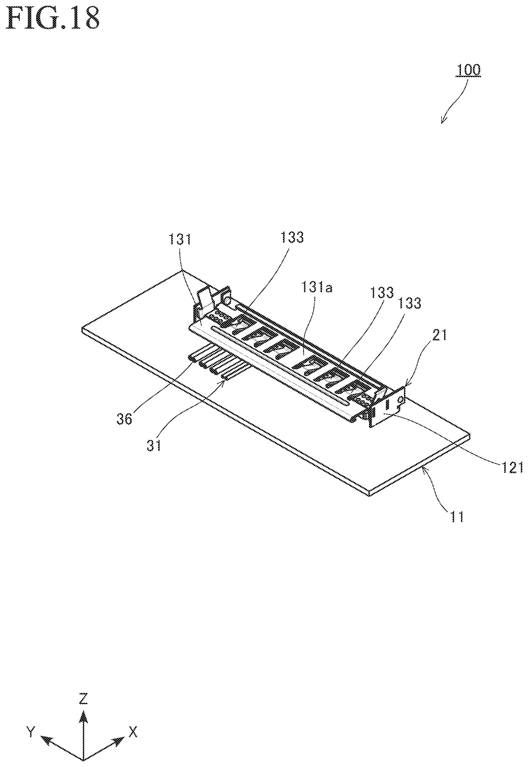 Patent US12614866 Figure 18 – Connector with substrate