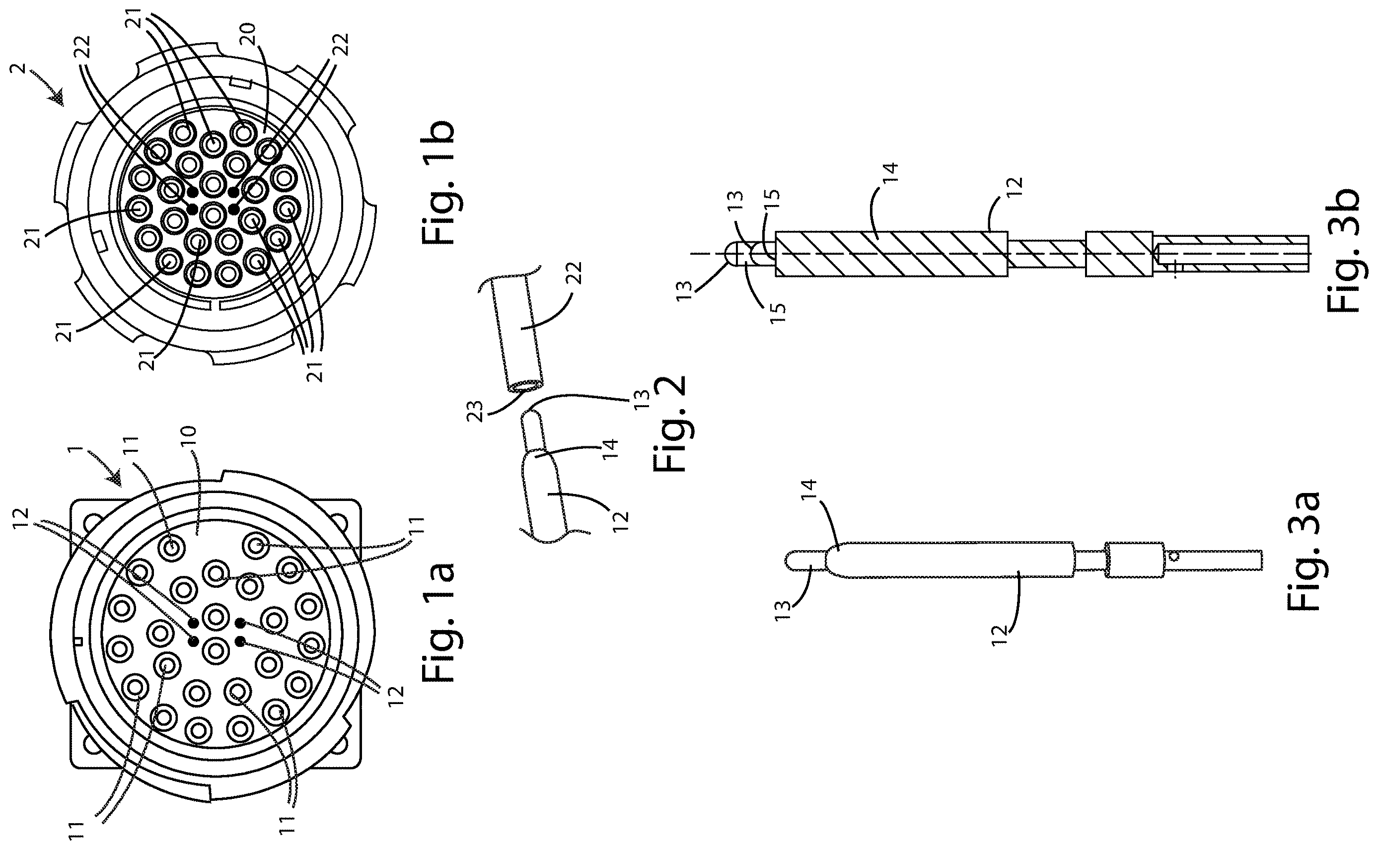 Patent US12614869 Figure 1 – Insert for a multi-channel connector, multi-channel connector and multi-channel male and female connector kit