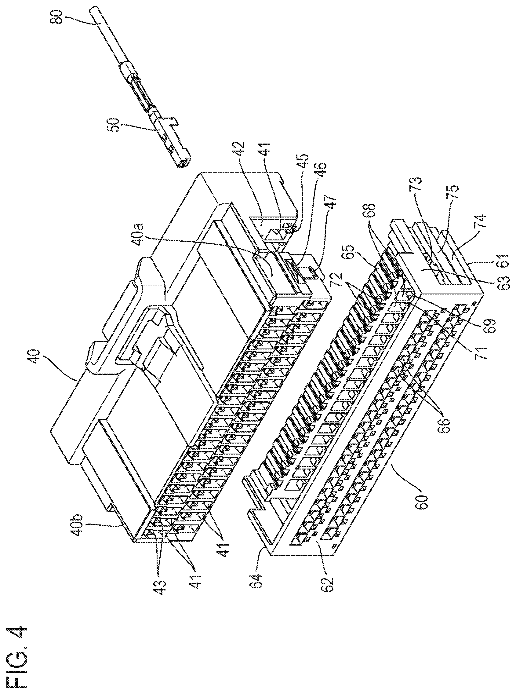 Patent US12614870 Figure 4 – Connector configured to take a primary locking state and a secondary locking state