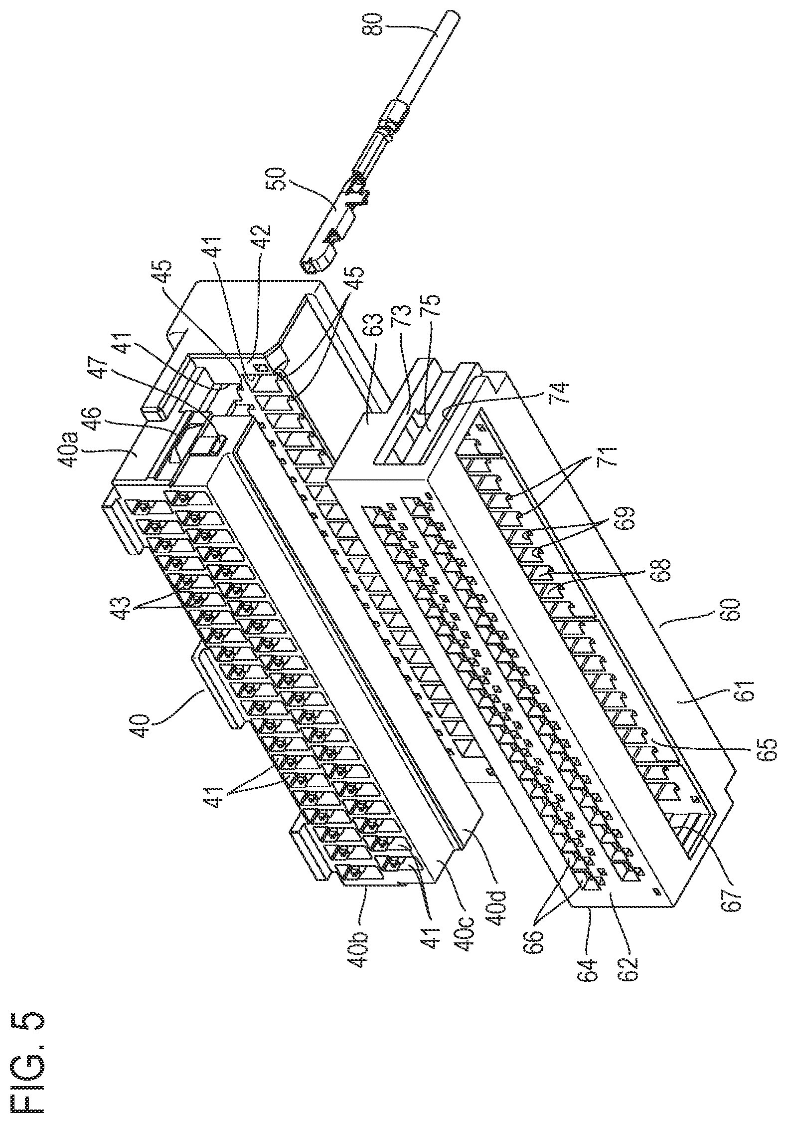 Patent US12614870 Figure 5 – Connector configured to take a primary locking state and a secondary locking state