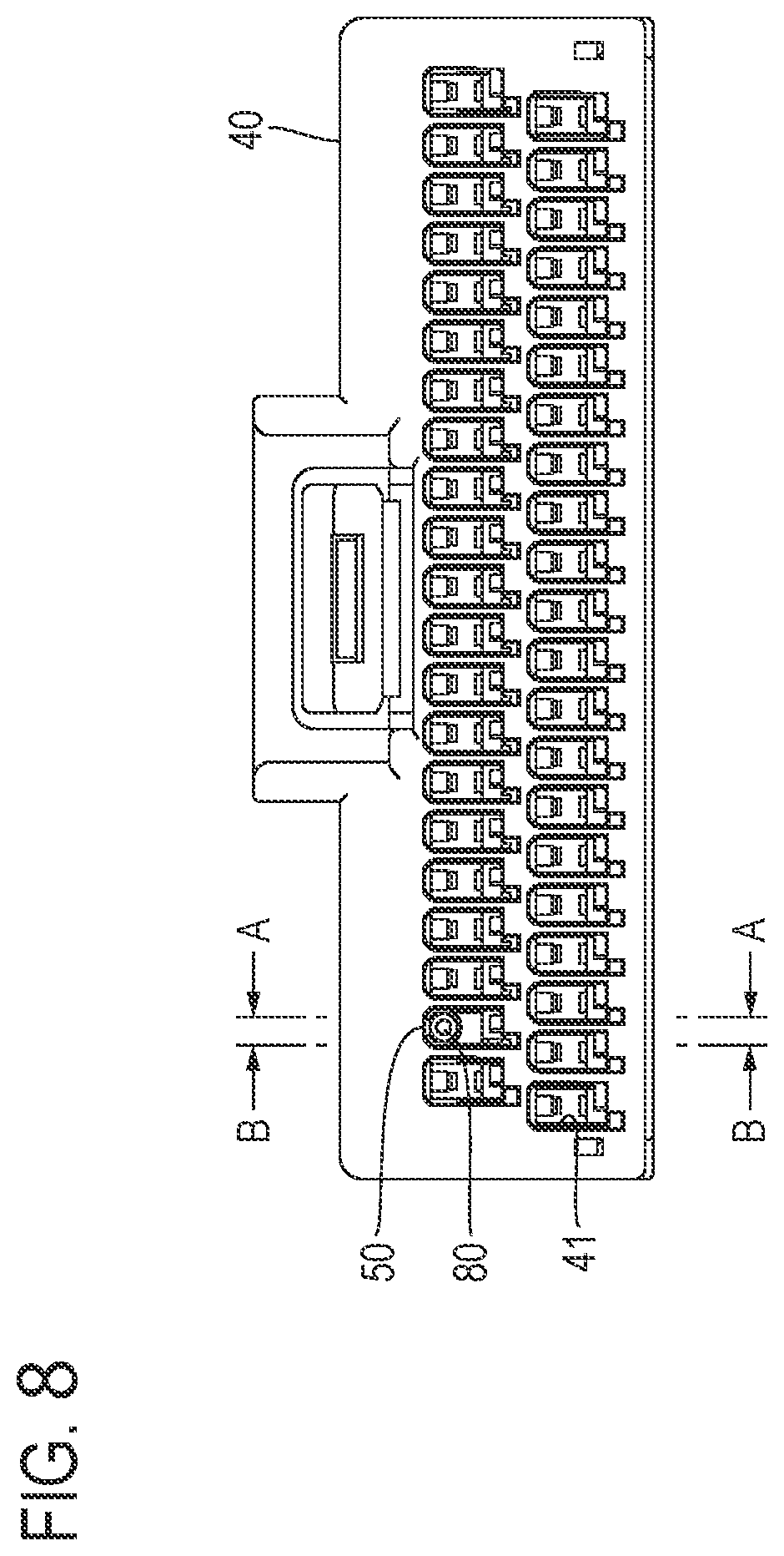Patent US12614870 Figure 8 – Connector configured to take a primary locking state and a secondary locking state