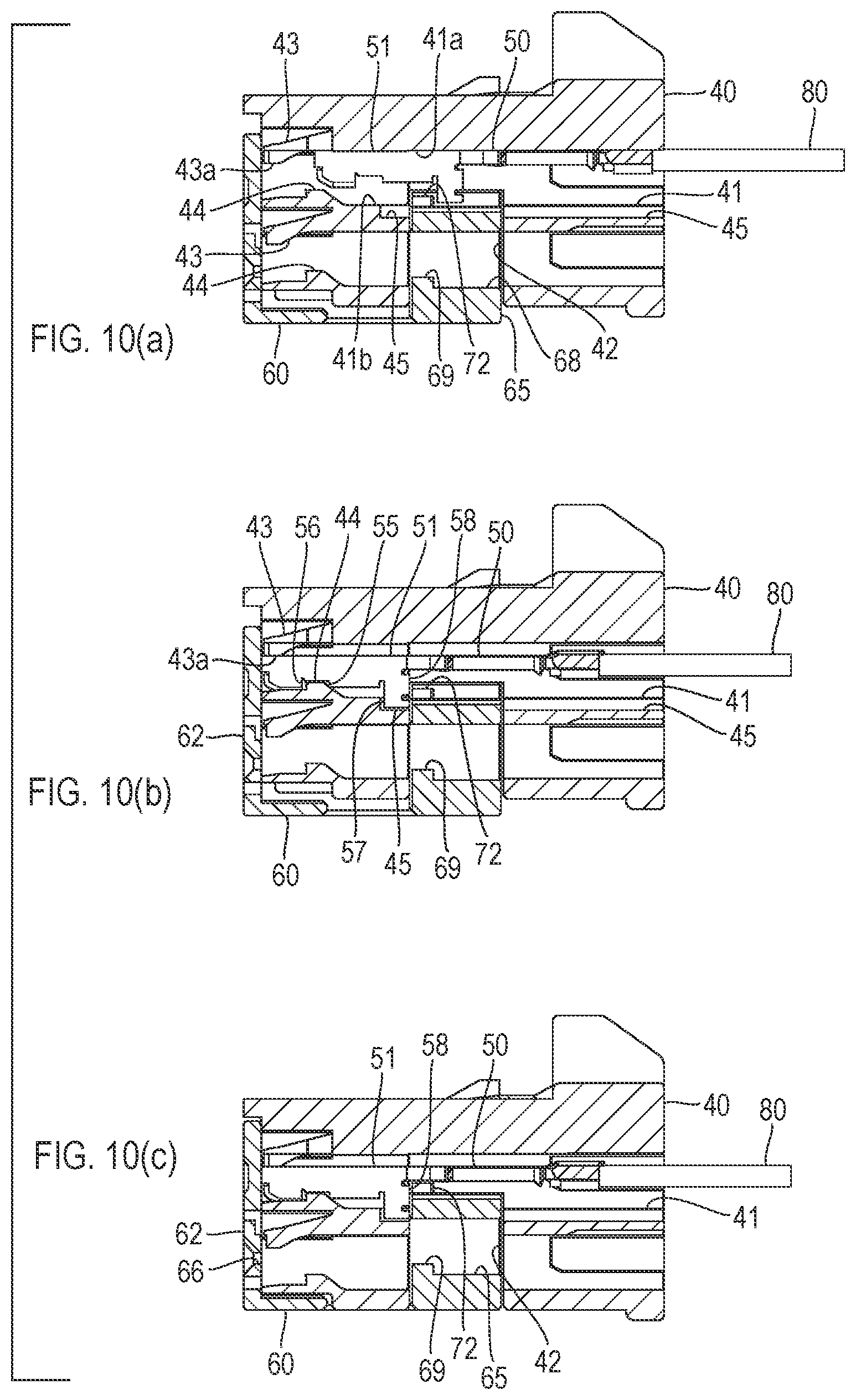 Patent US12614870 Figure 10 – Connector configured to take a primary locking state and a secondary locking state