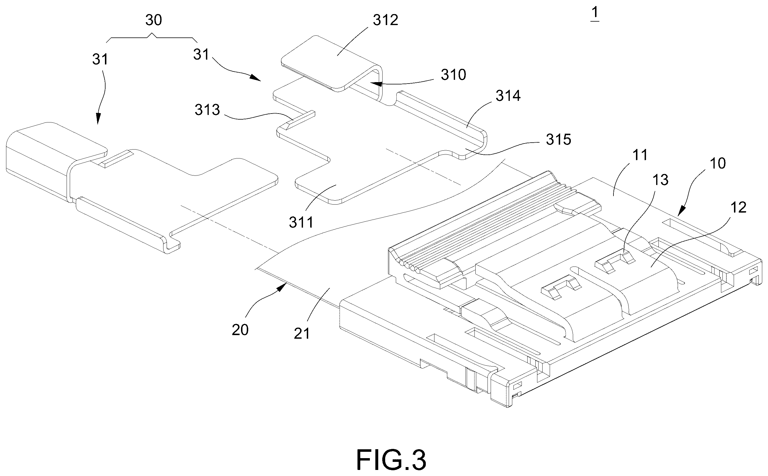 Patent US12614871 Figure 3 – Connection cable with detachable protection cover