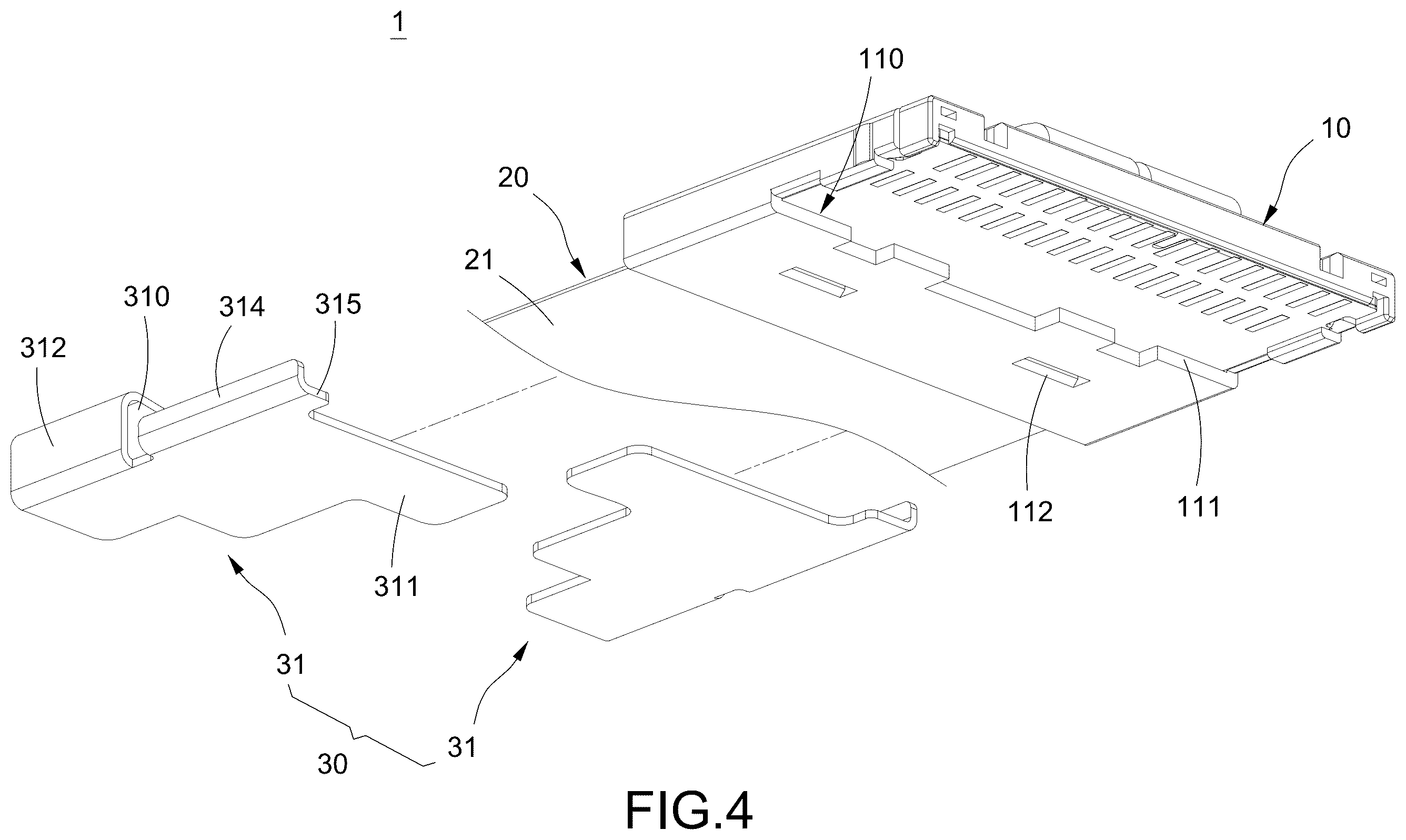 Patent US12614871 Figure 4 – Connection cable with detachable protection cover