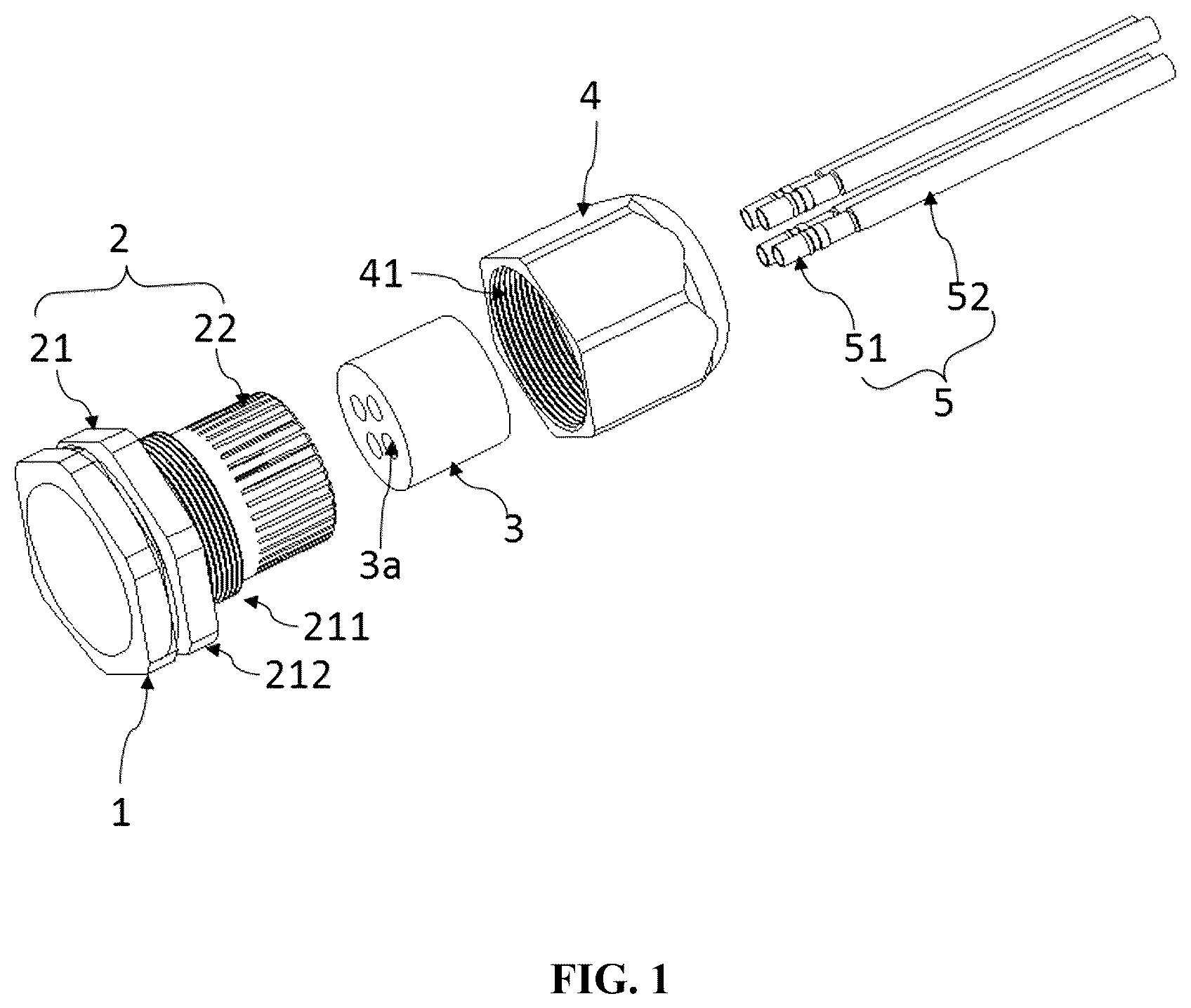 Patent US12614872 Figure 1 – Plug for a connector and the connector
