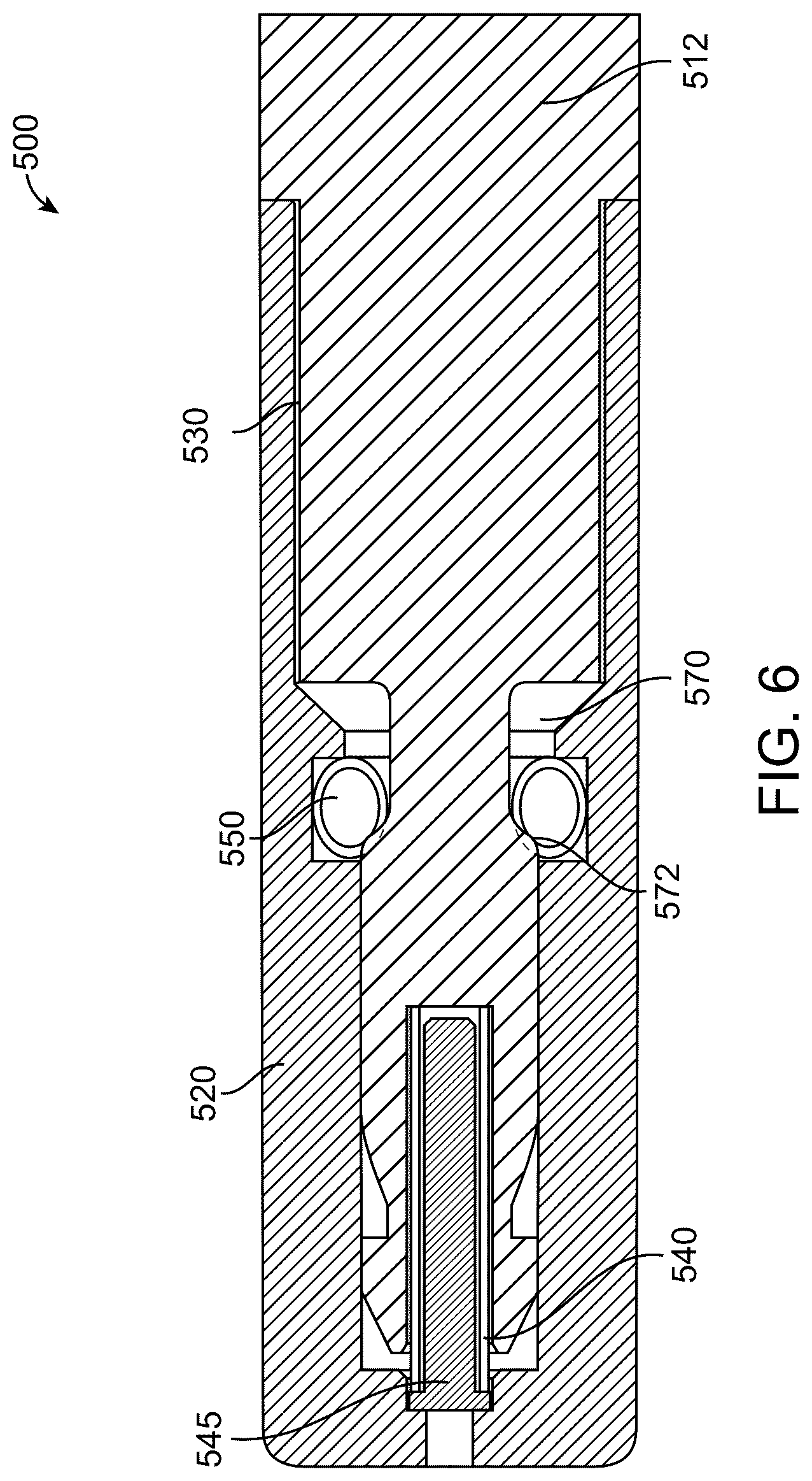 Patent US12614873 Figure 6 – Concealed shallow-depth receptacle