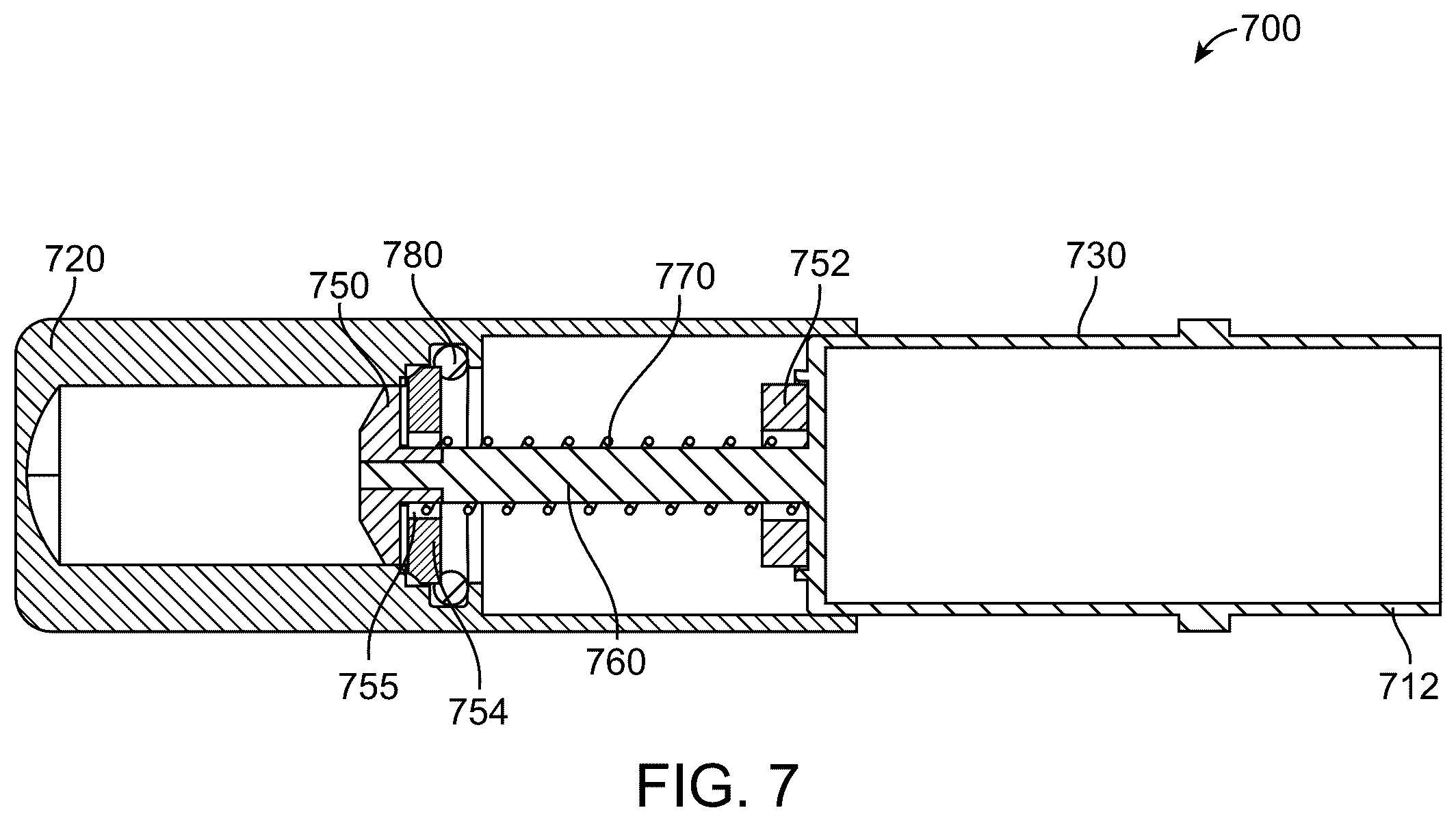 Patent US12614873 Figure 7 – Concealed shallow-depth receptacle