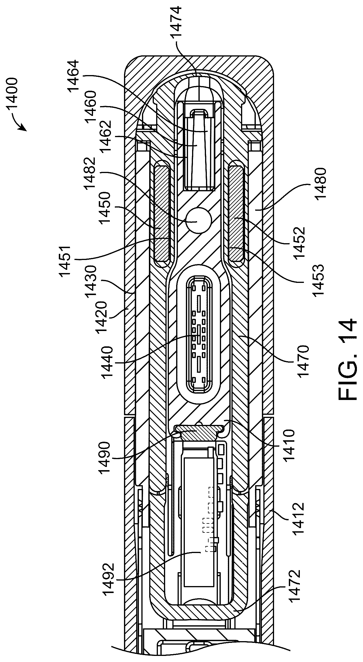 Patent US12614873 Figure 14 – Concealed shallow-depth receptacle