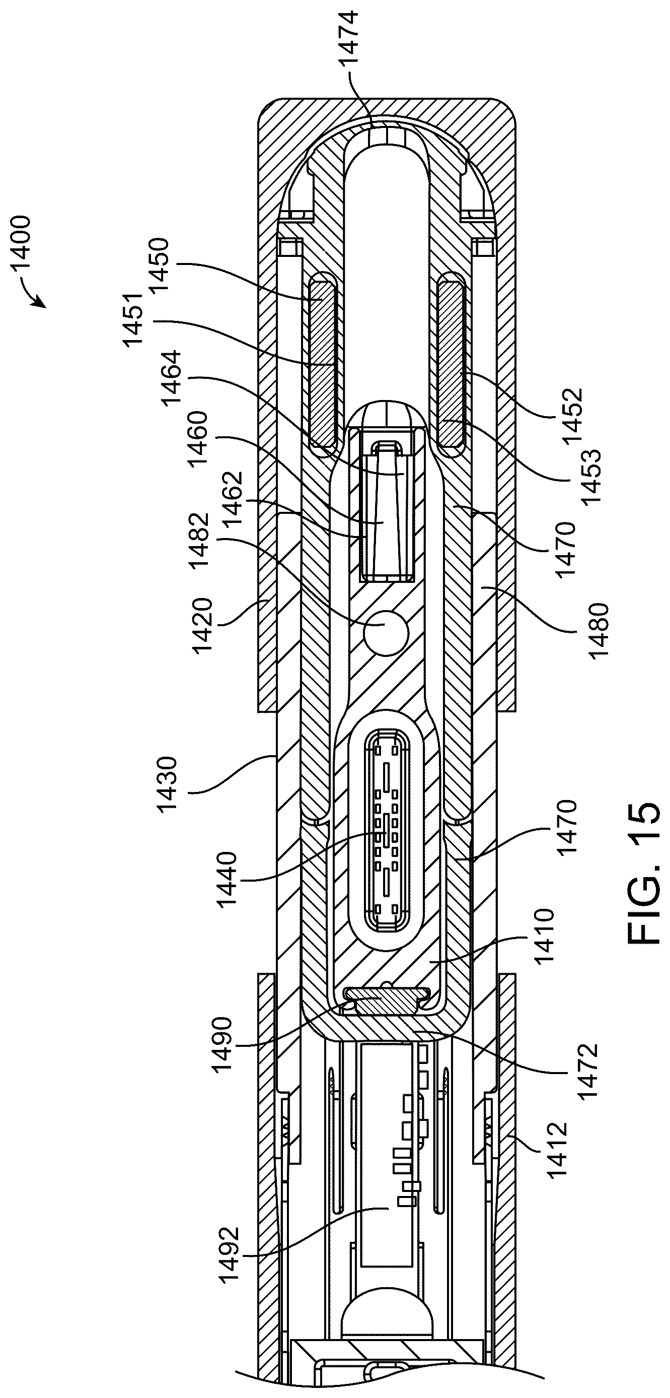 Patent US12614873 Figure 15 – Concealed shallow-depth receptacle