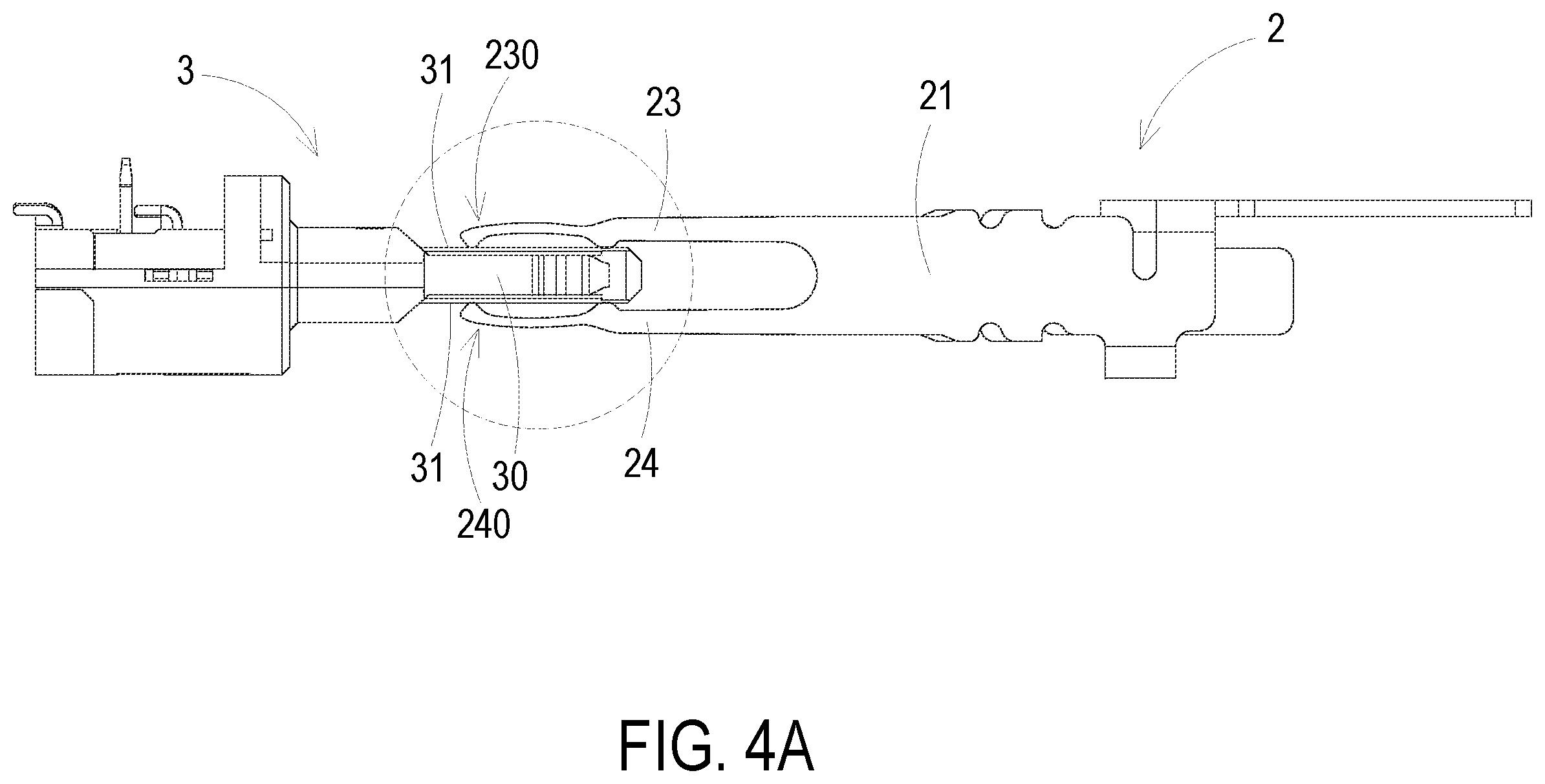 Patent US12614875 Figure 4 – Electrical connector having terminals with multiple contact portions