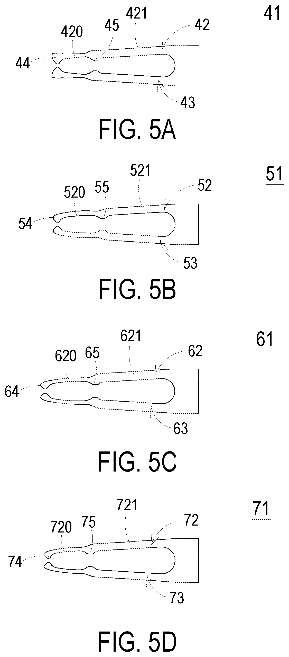 Patent US12614875 Figure 6 – Electrical connector having terminals with multiple contact portions