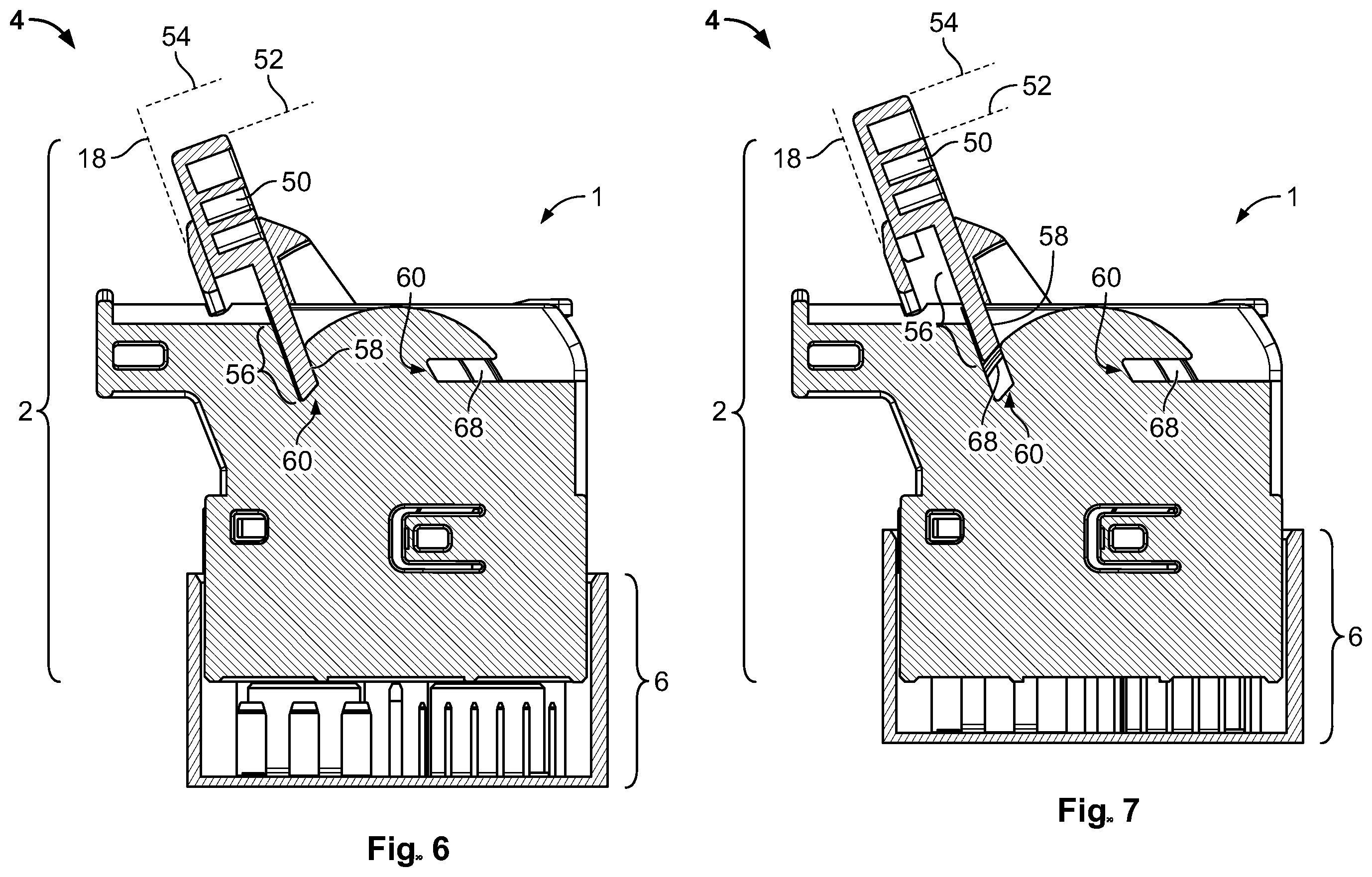 Patent US12614876 Figure 4 – Housing assembly for an electric connector with a mating aid as well as electric connector and connector assembly