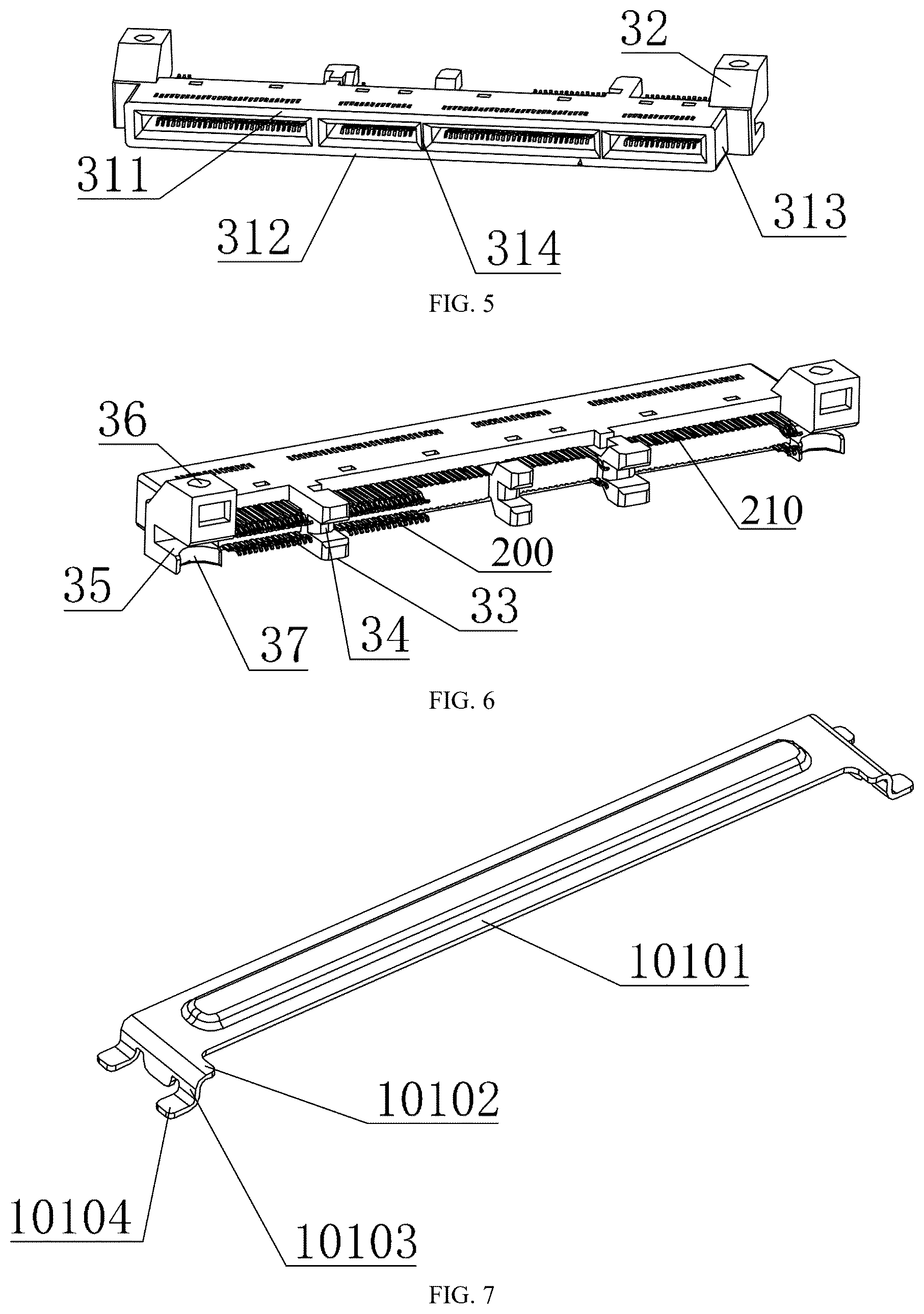 Patent US12614877 Figure 3 – Cable connector assembly with cable arrangement