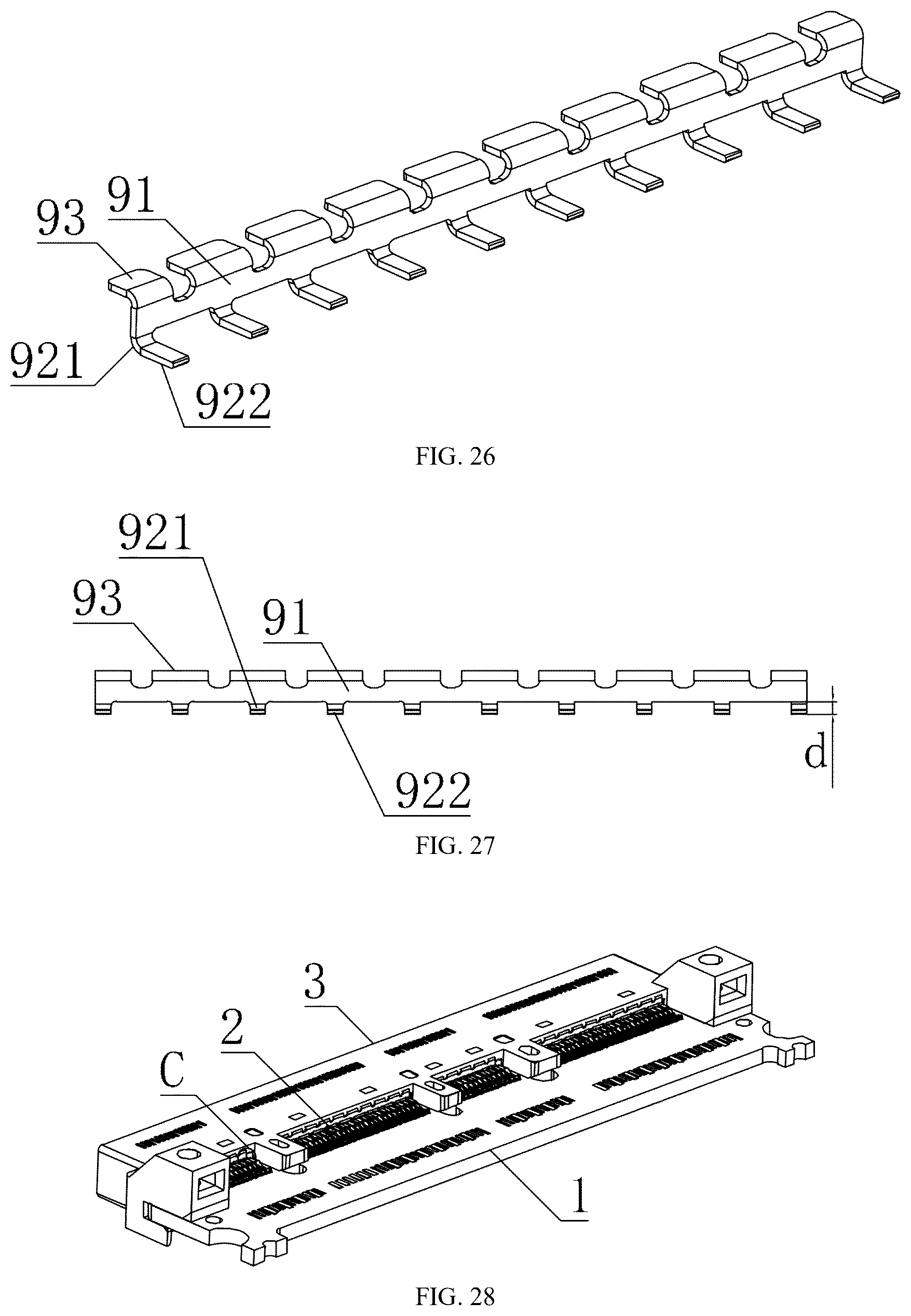 Patent US12614877 Figure 12 – Cable connector assembly with cable arrangement