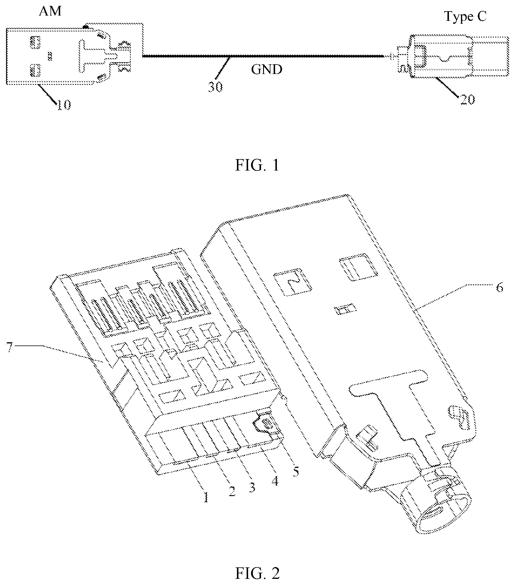 Patent US12614879 Figure 1 – Data cable and electronic device