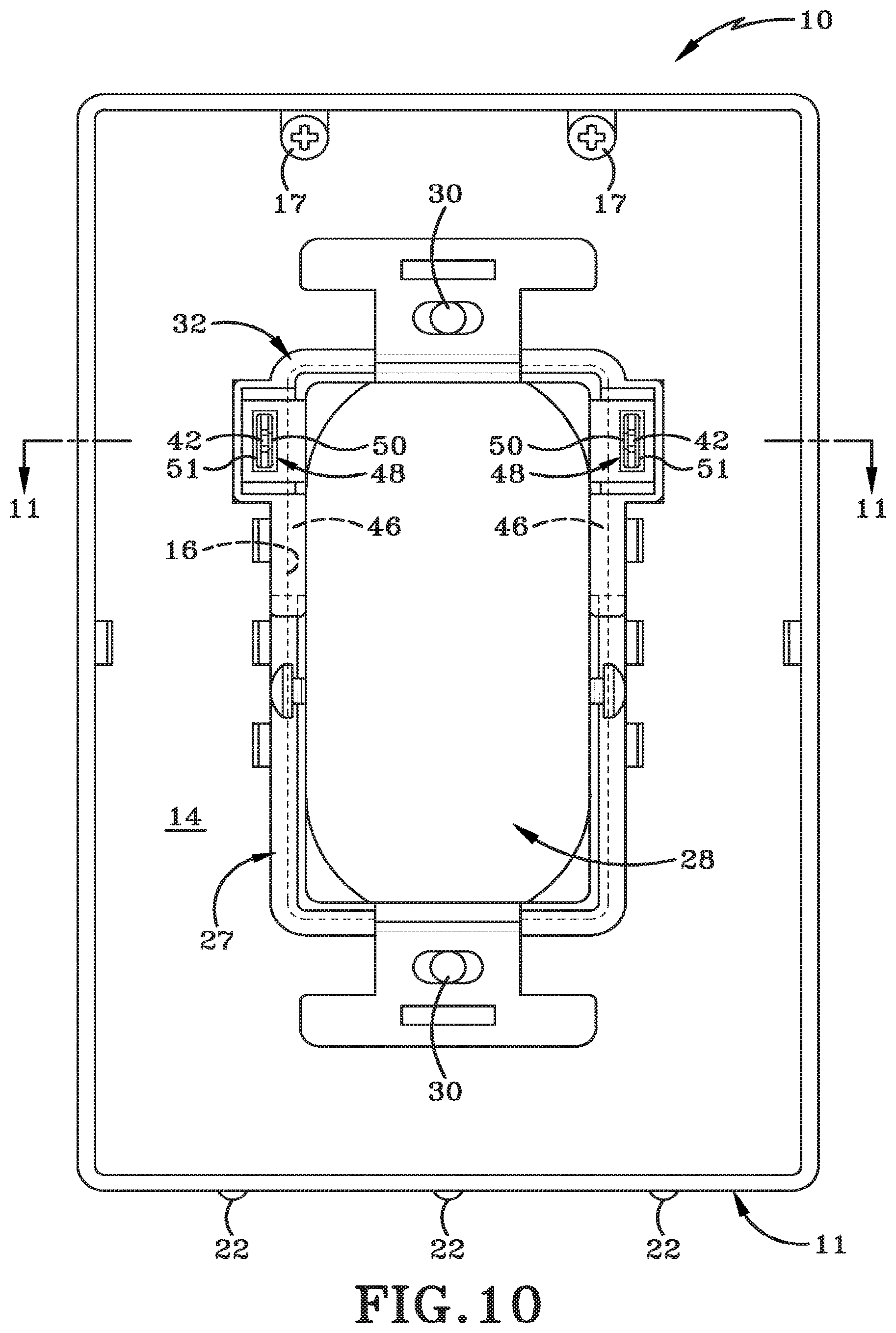 Patent US12614882 Figure 12 – Powered wall plate