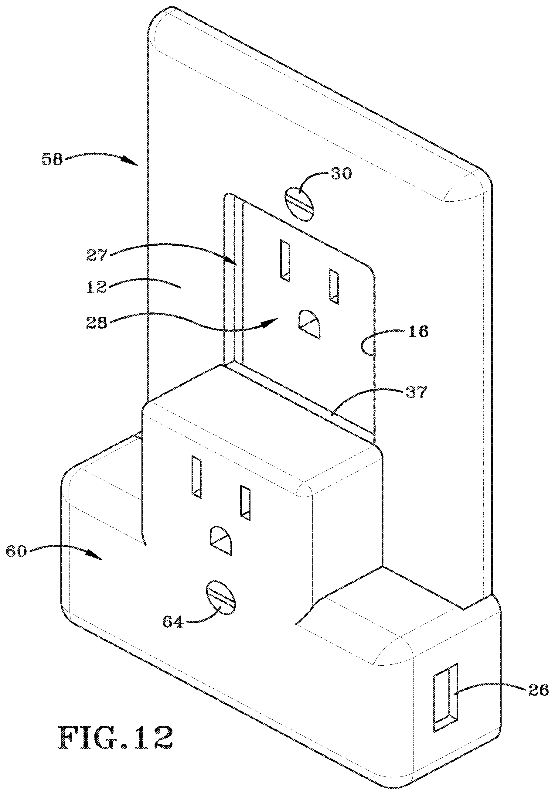 Patent US12614882 Figure 19 – Powered wall plate