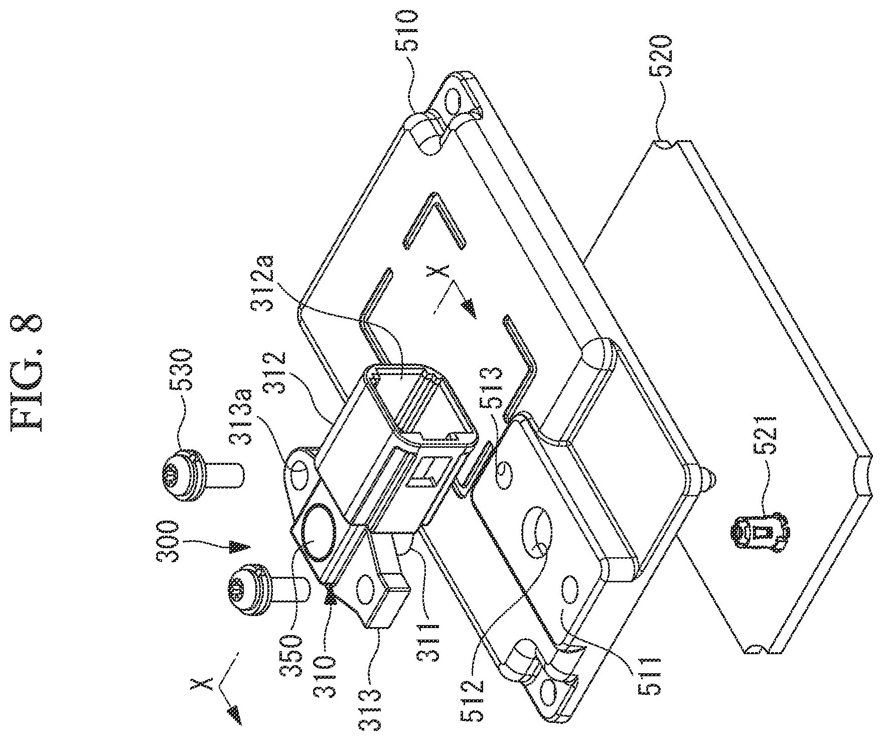 Patent US12614883 Figure 8 – Connector