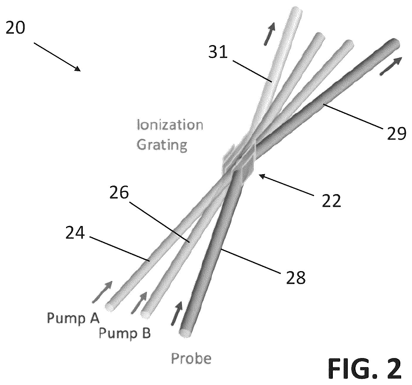 Patent US12614887 Figure 2 – Temporal contrast improvement for short pulse lasers via ionization gratings