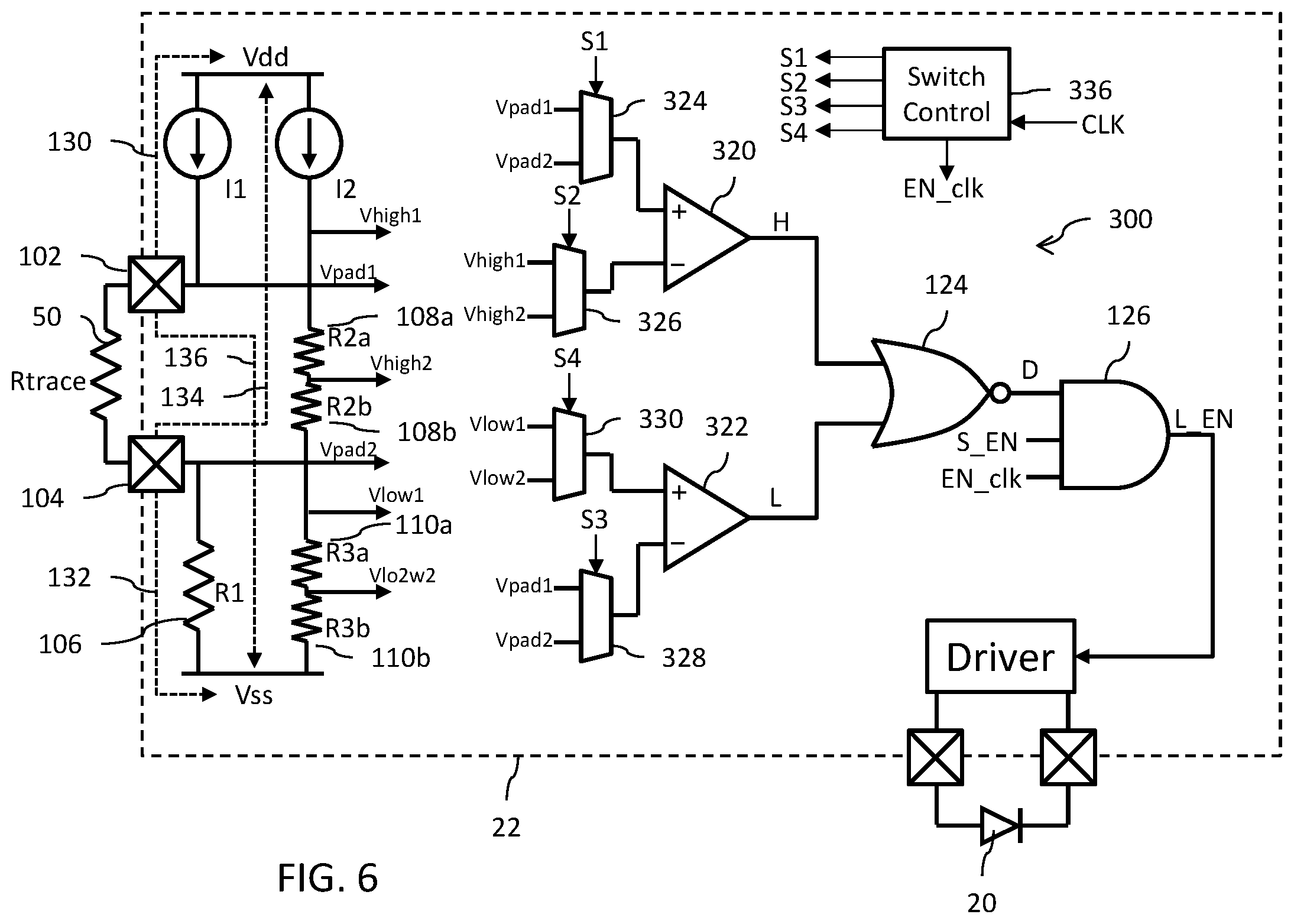 Patent US12614891 Figure 4 – Optical element displacement detection circuit