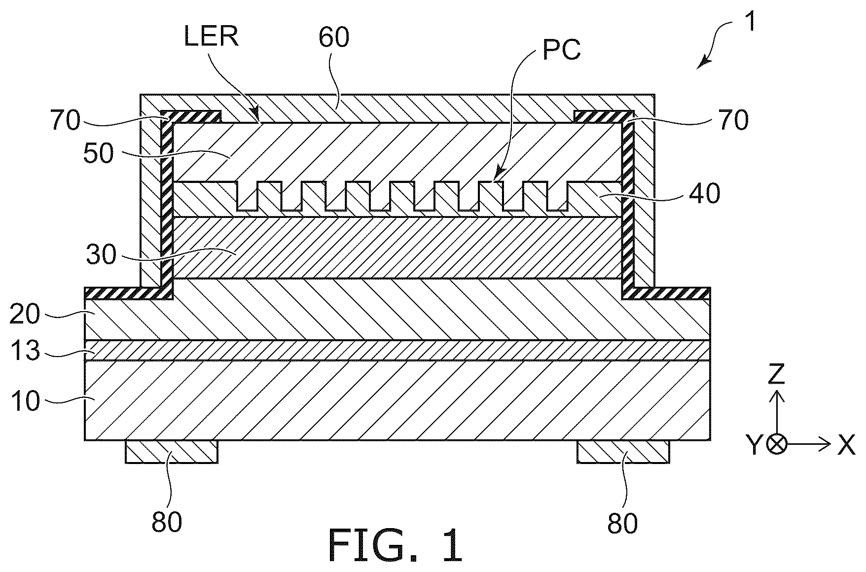 Patent US12614892 — Surface-emitting semiconductor light-emitting device — Figure 1