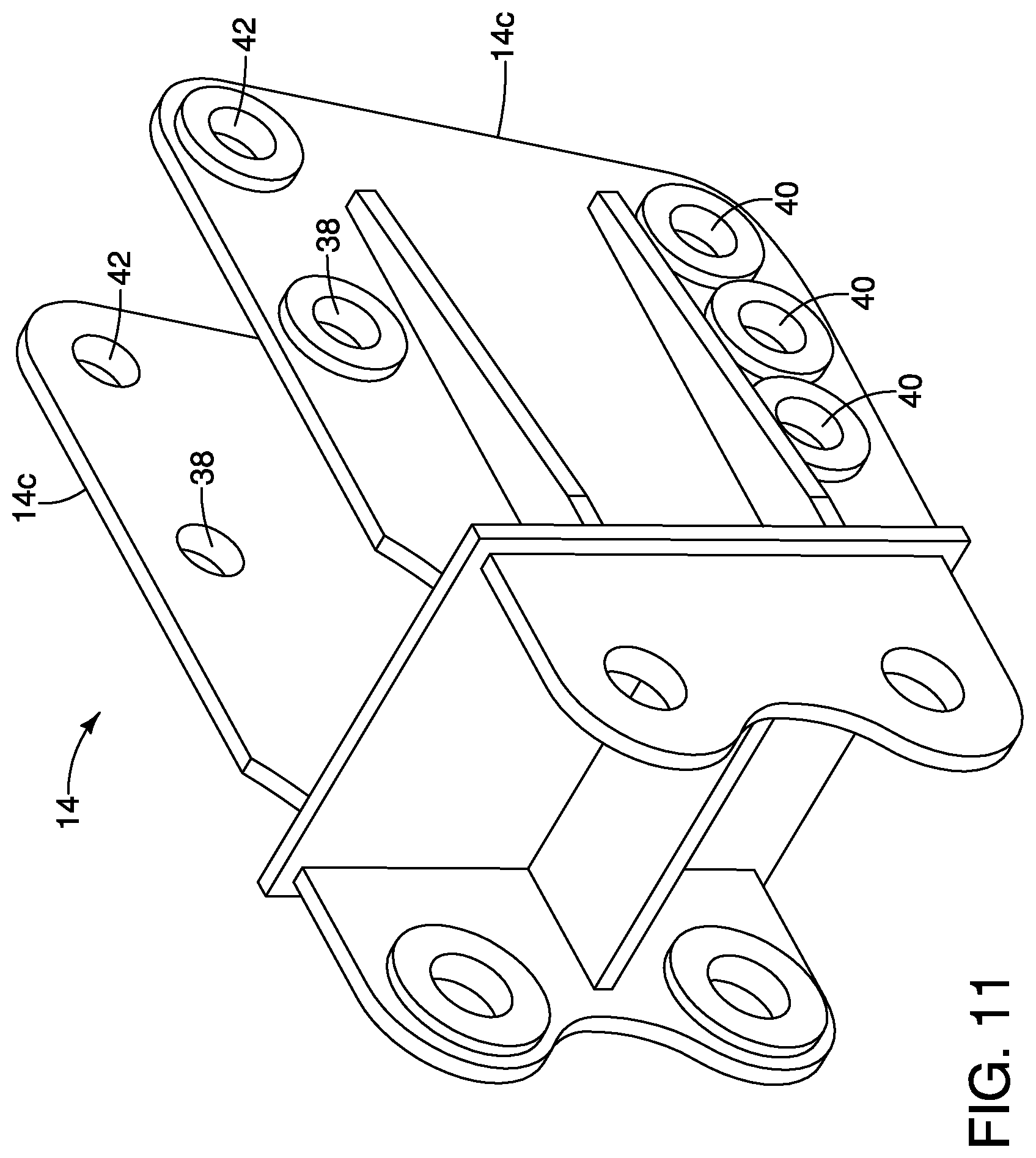 Patent US12614896 Figure 7 – Mounting a robotic arm in an inverted position to suspend an electrical bypass