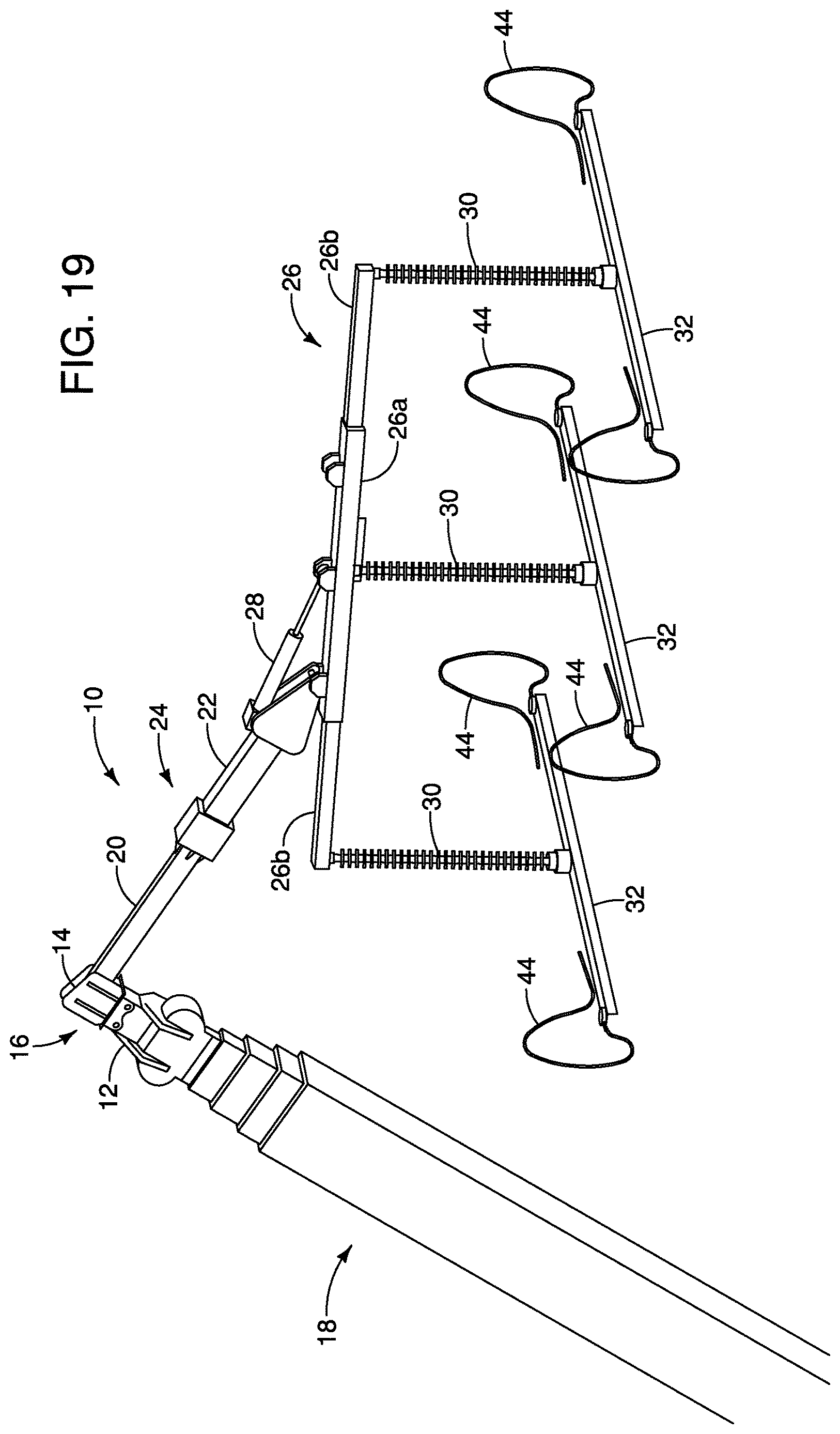 Patent US12614896 Figure 12 – Mounting a robotic arm in an inverted position to suspend an electrical bypass